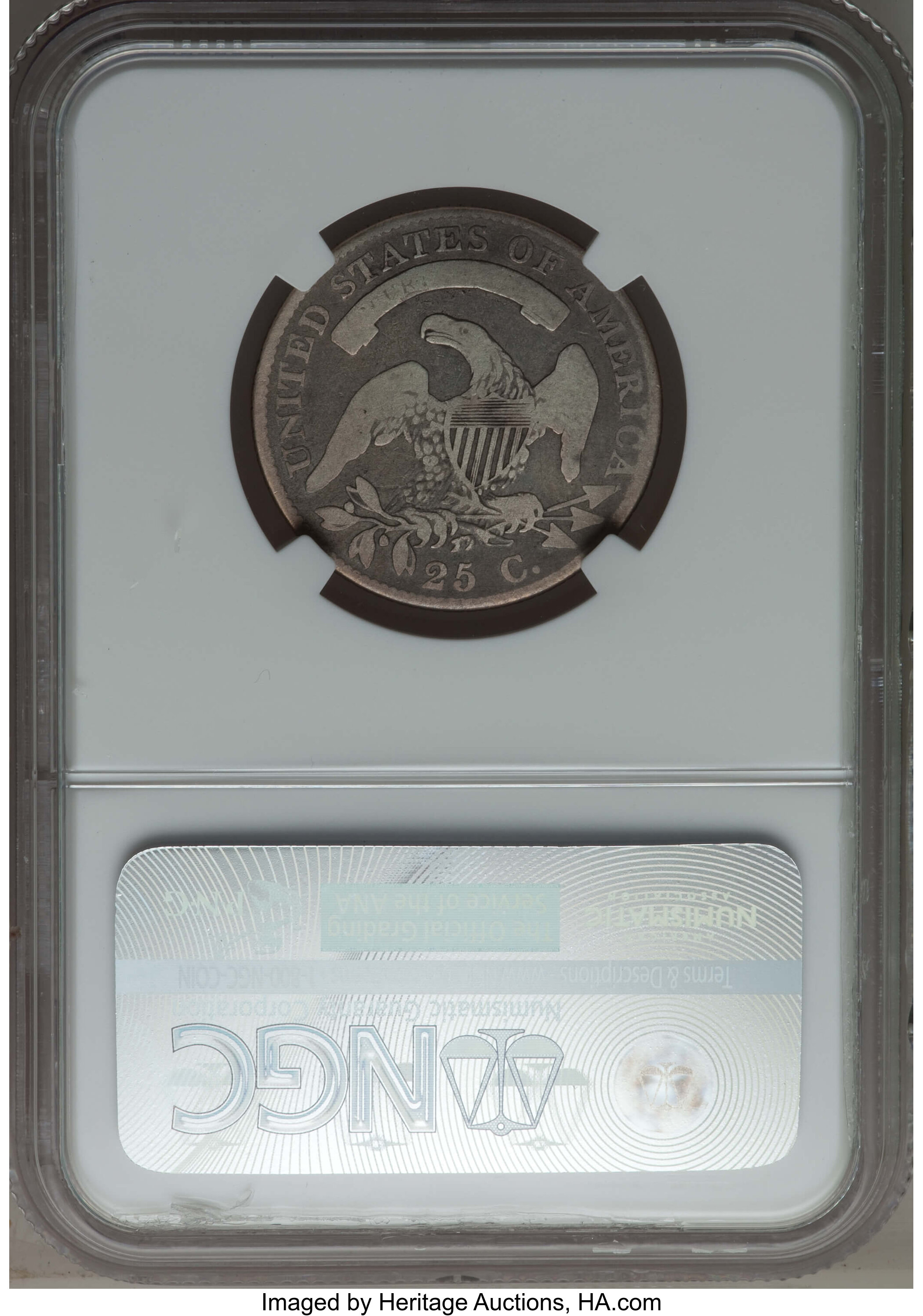 1819 25c Large 9, B-2 AG3 thumbnail 6