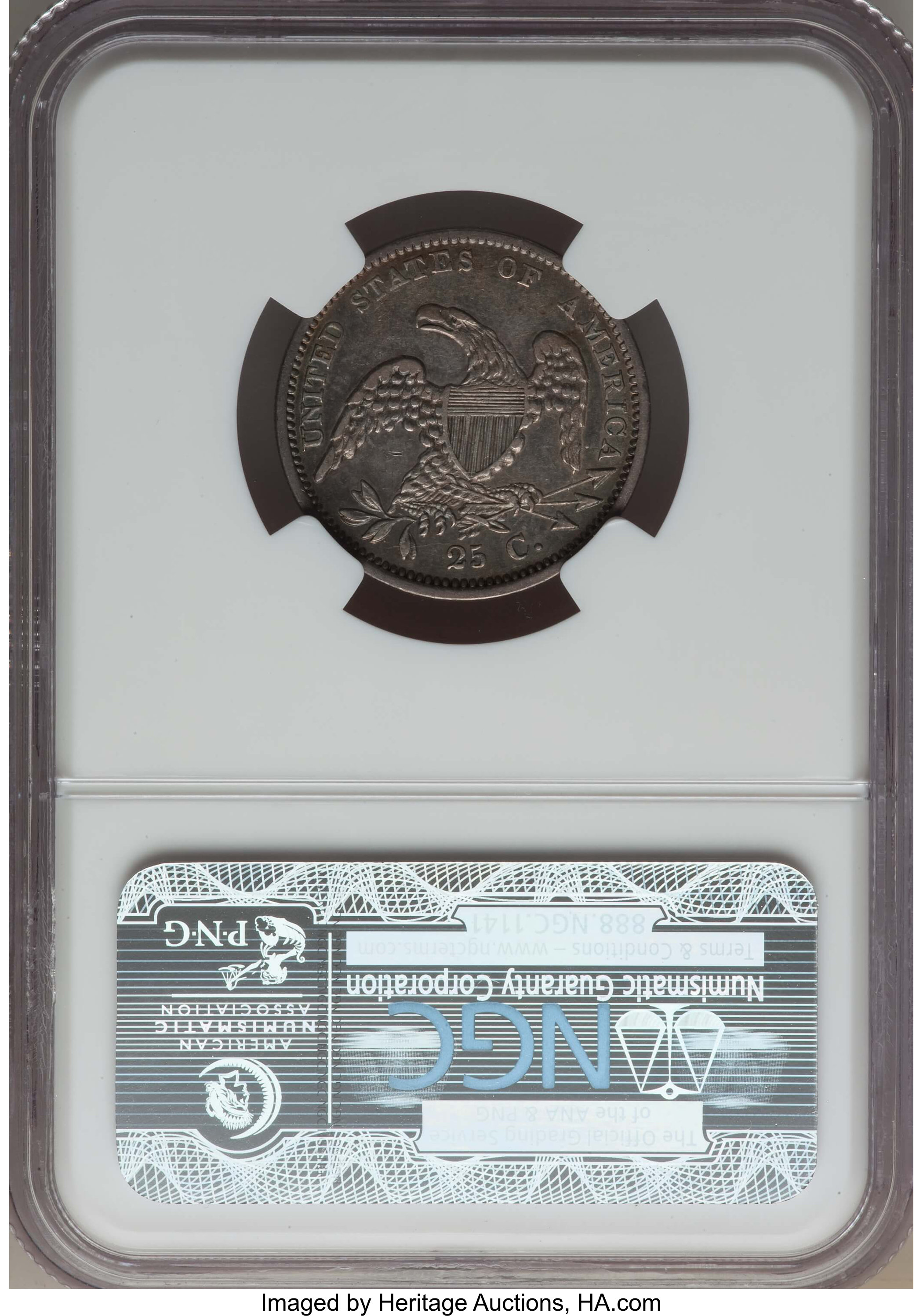 1834 25c B-4 VF35 thumbnail 2
