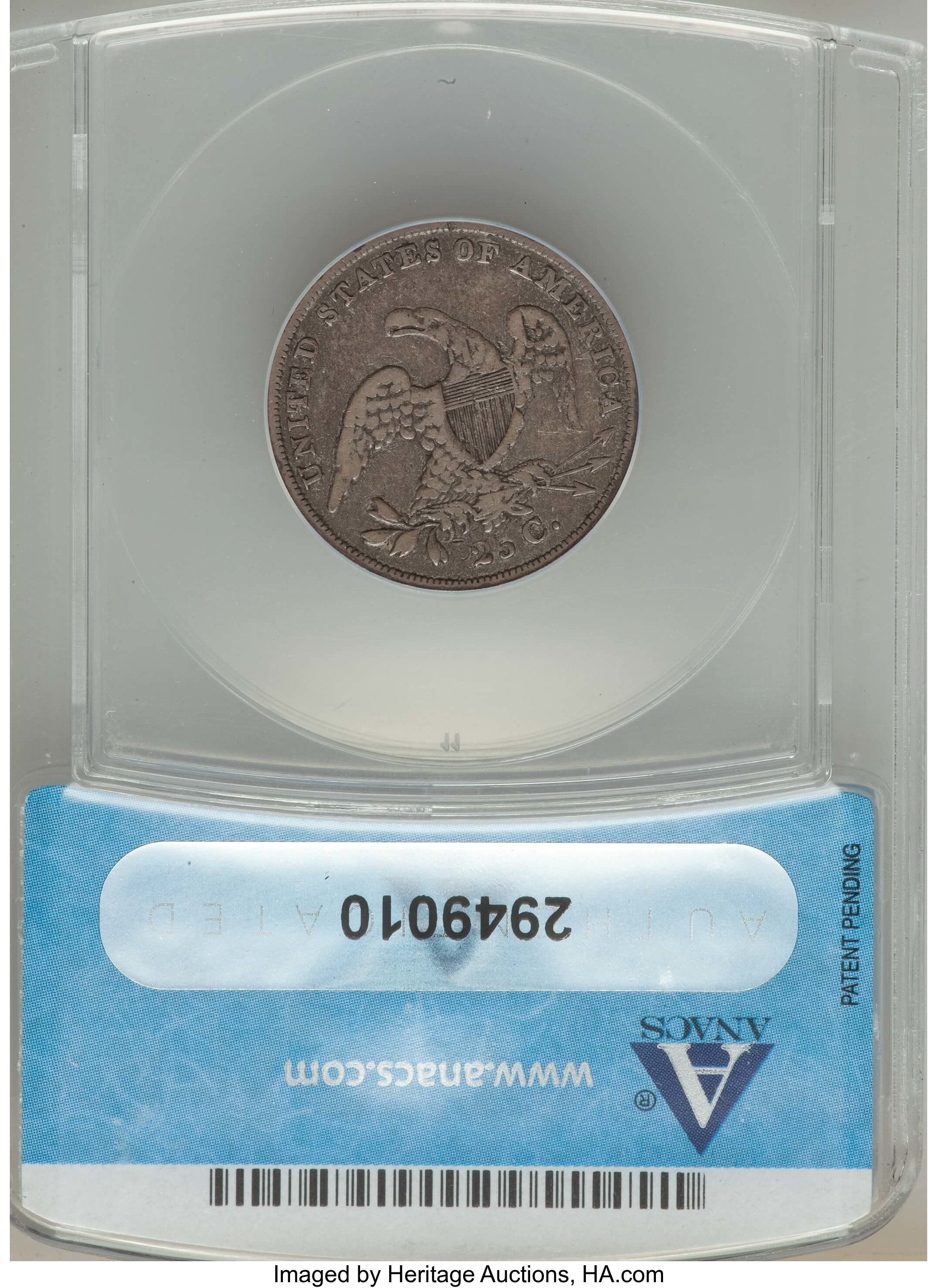 1836 25c B-1 VF20 thumbnail 4