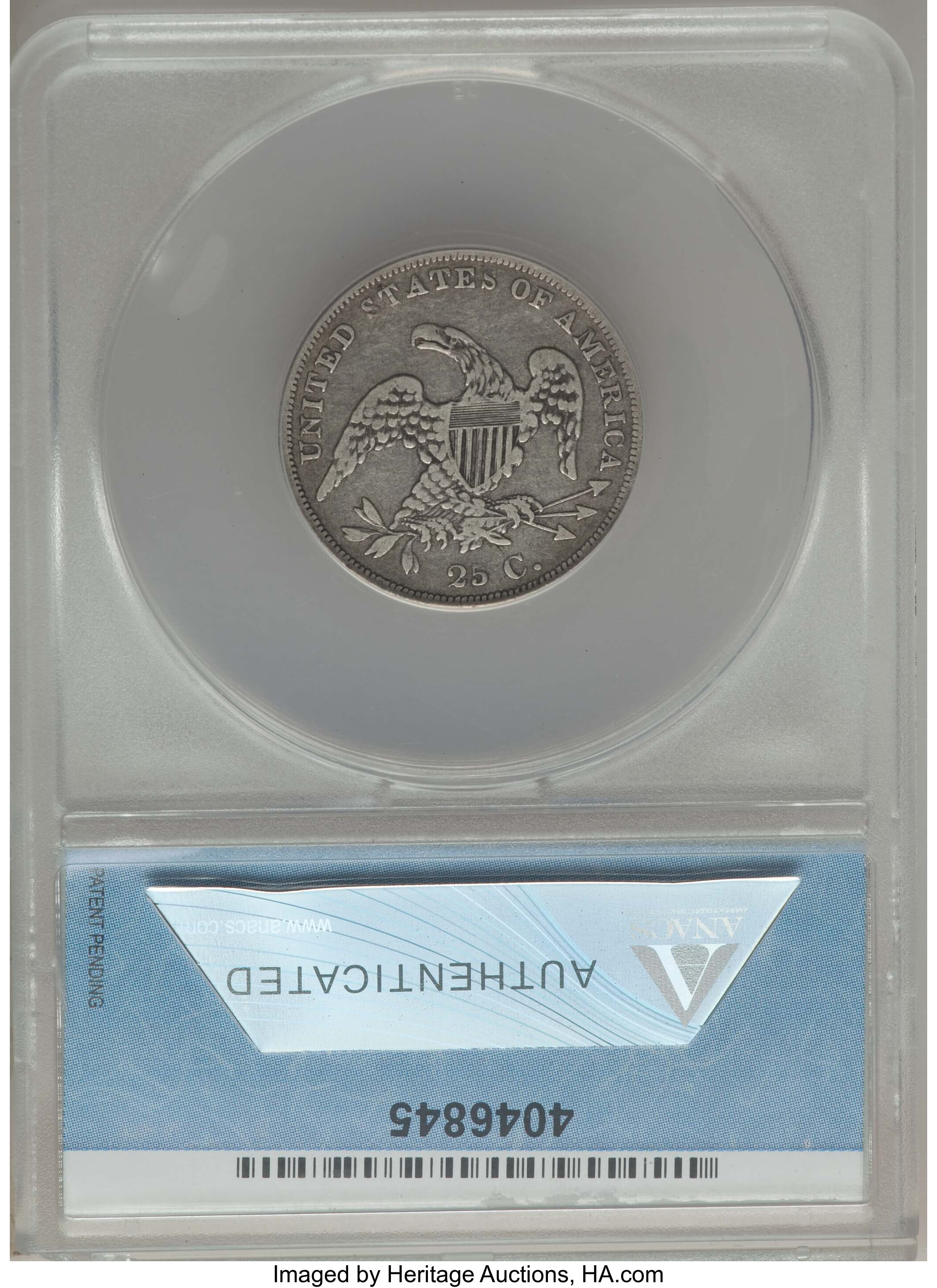 1836 25c B-3 VG10 CAC thumbnail 13