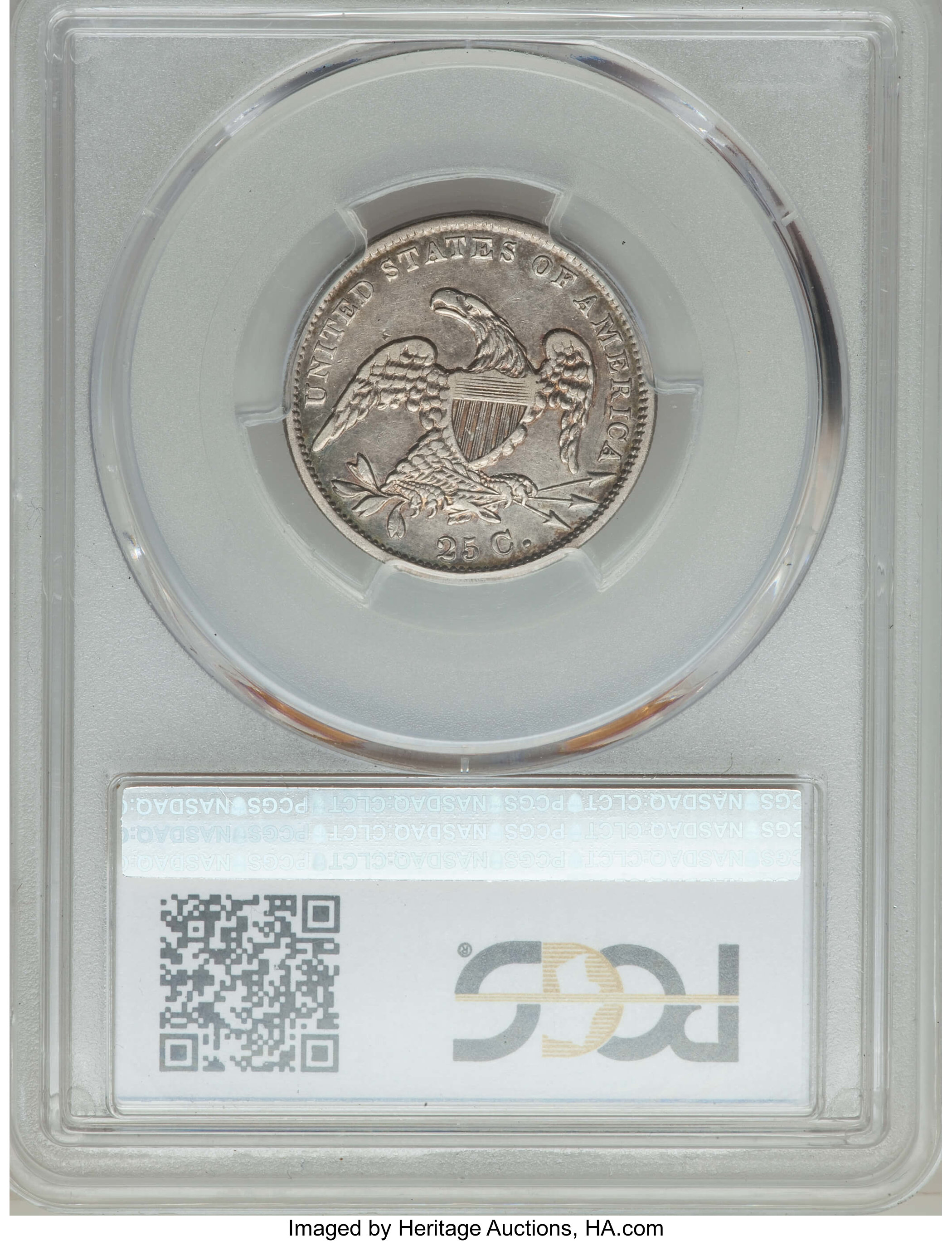 1831 25c Large Letters, B-6 G4 CAC thumbnail 11