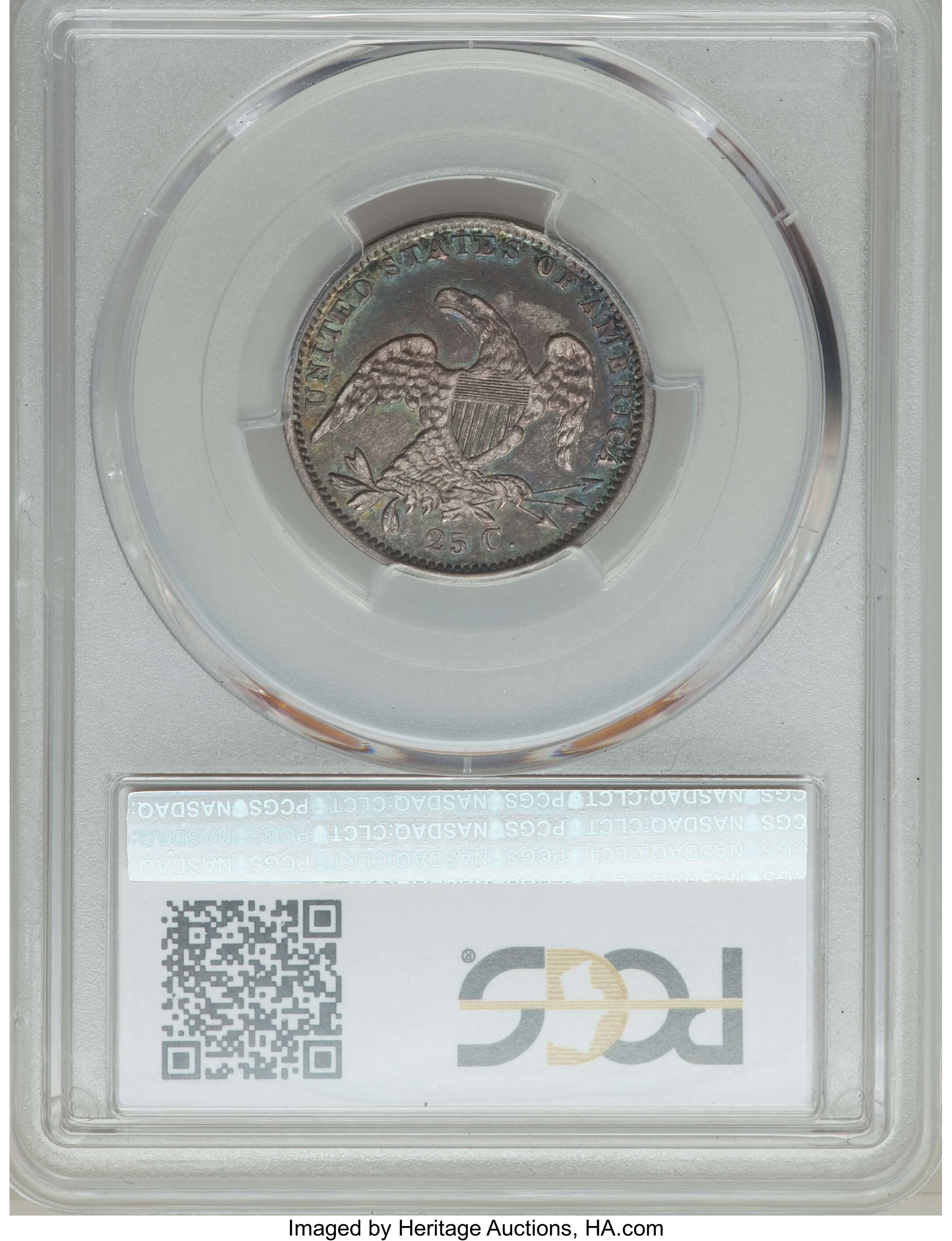 1835 25c B-1 XF40 thumbnail 4
