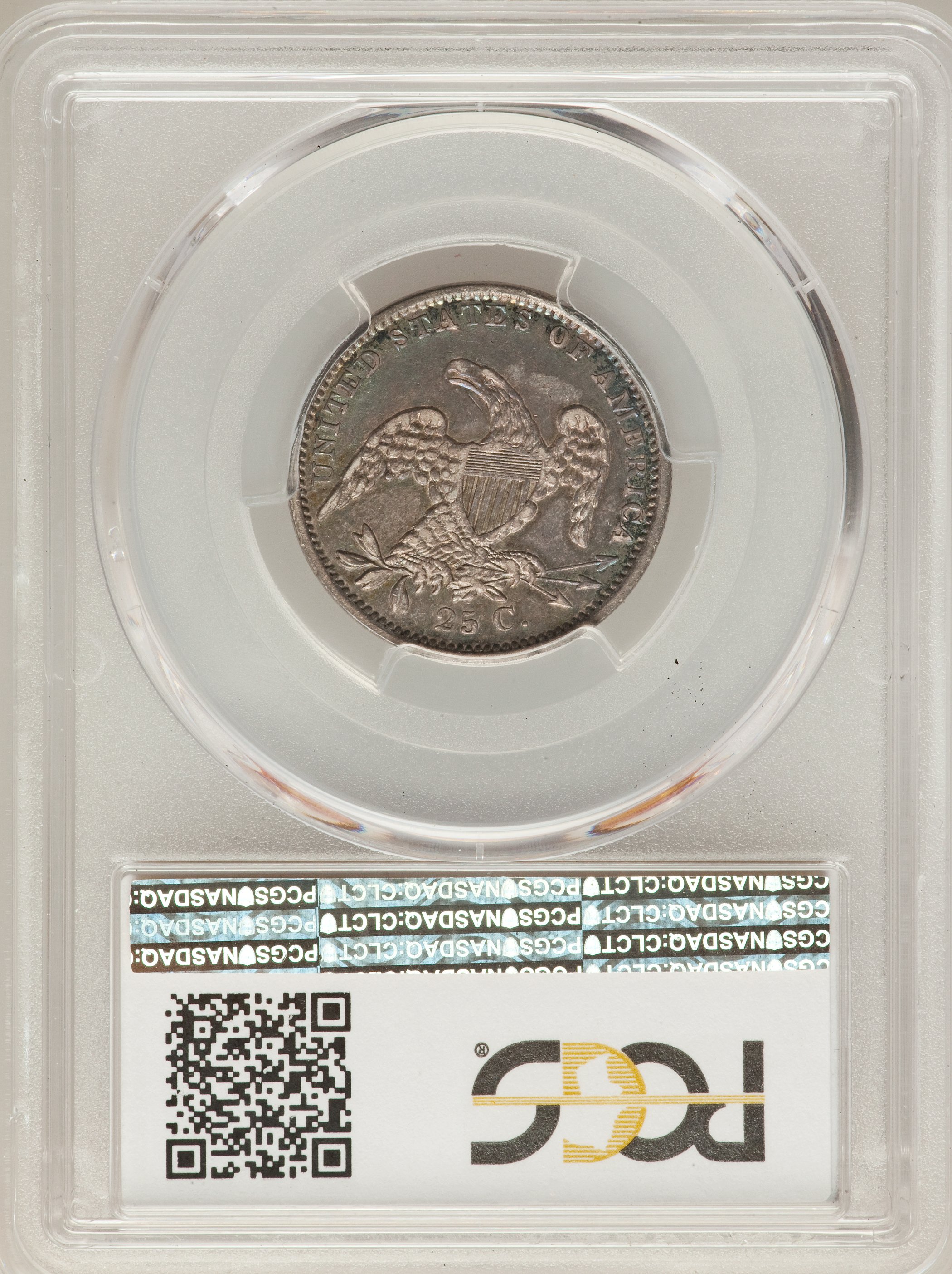 1835 25c B-1 XF40 thumbnail 2