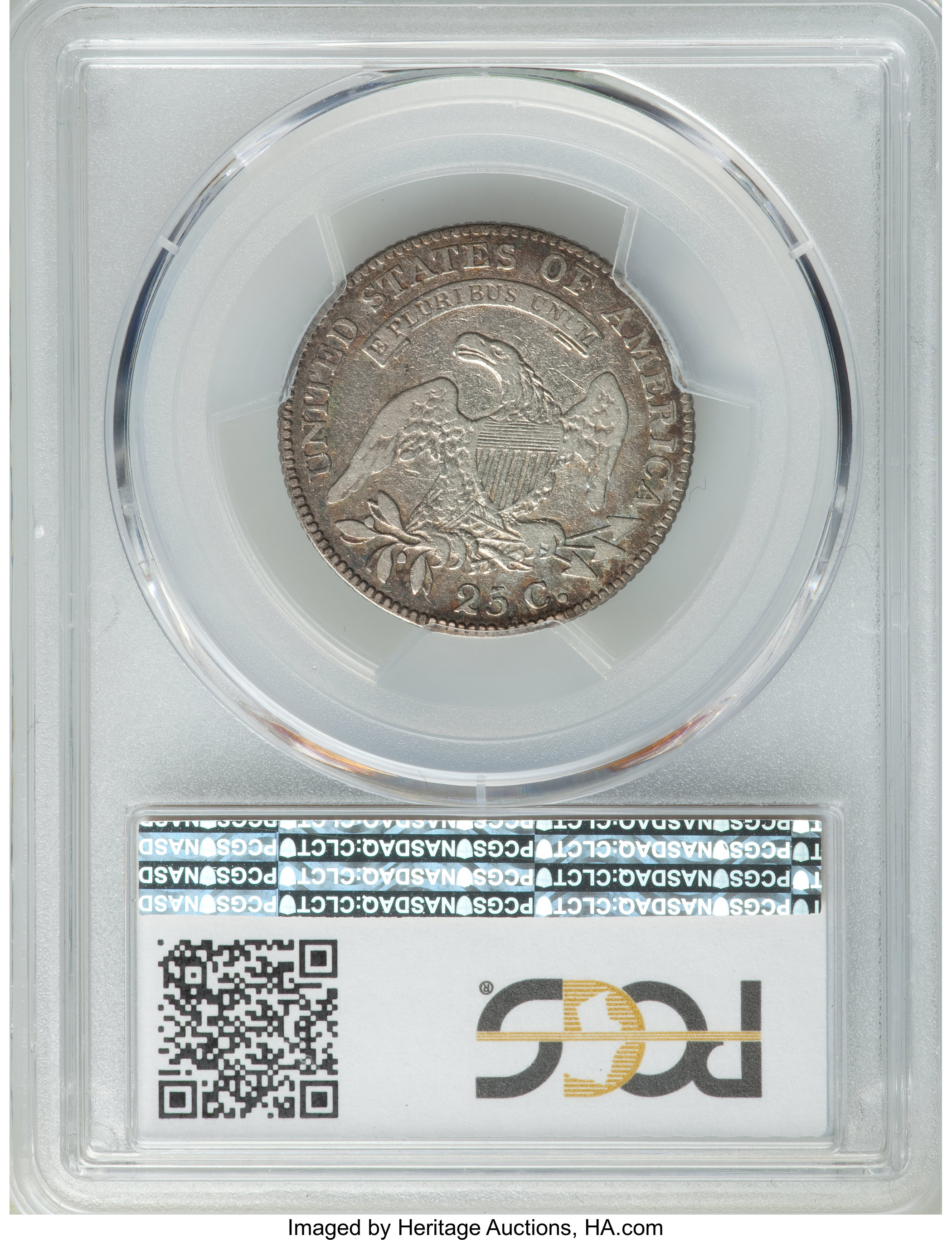 1818 25c B-4 AG3 CAC thumbnail 13