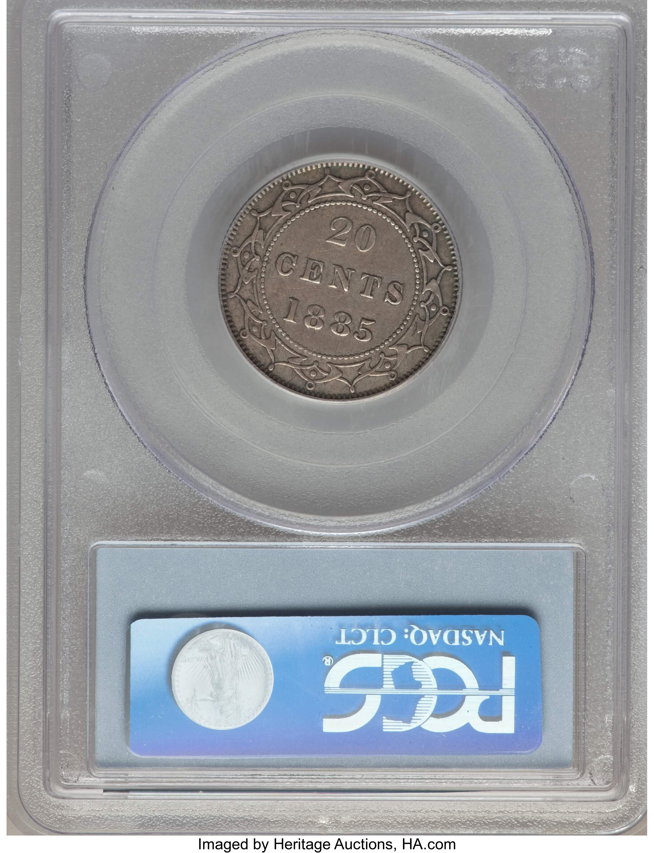 1885 20c Newfoundland AU50 thumbnail 6