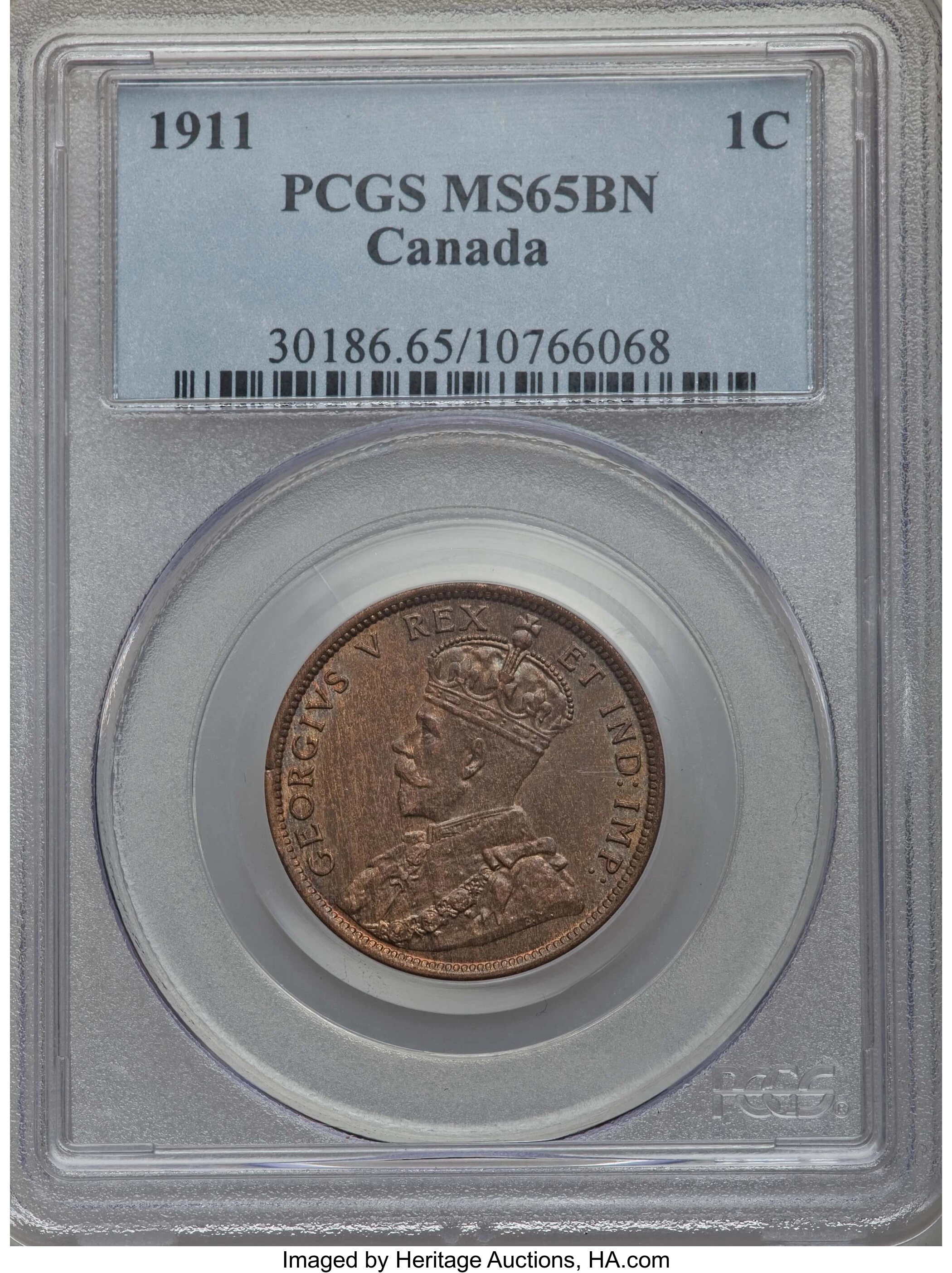 Canadian 1911 Large Cent Worth $100,000.00 