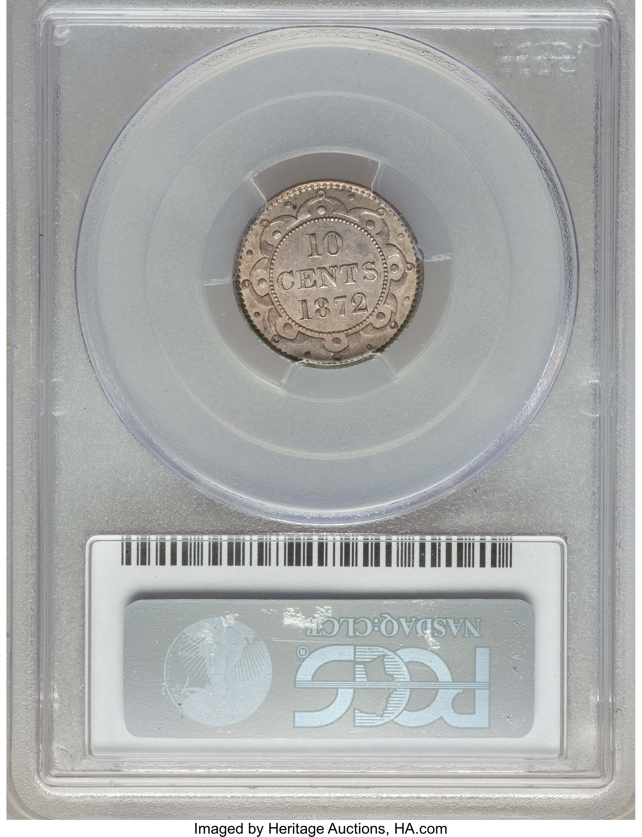 1872-H  10c Newfoundland AU53 thumbnail 2