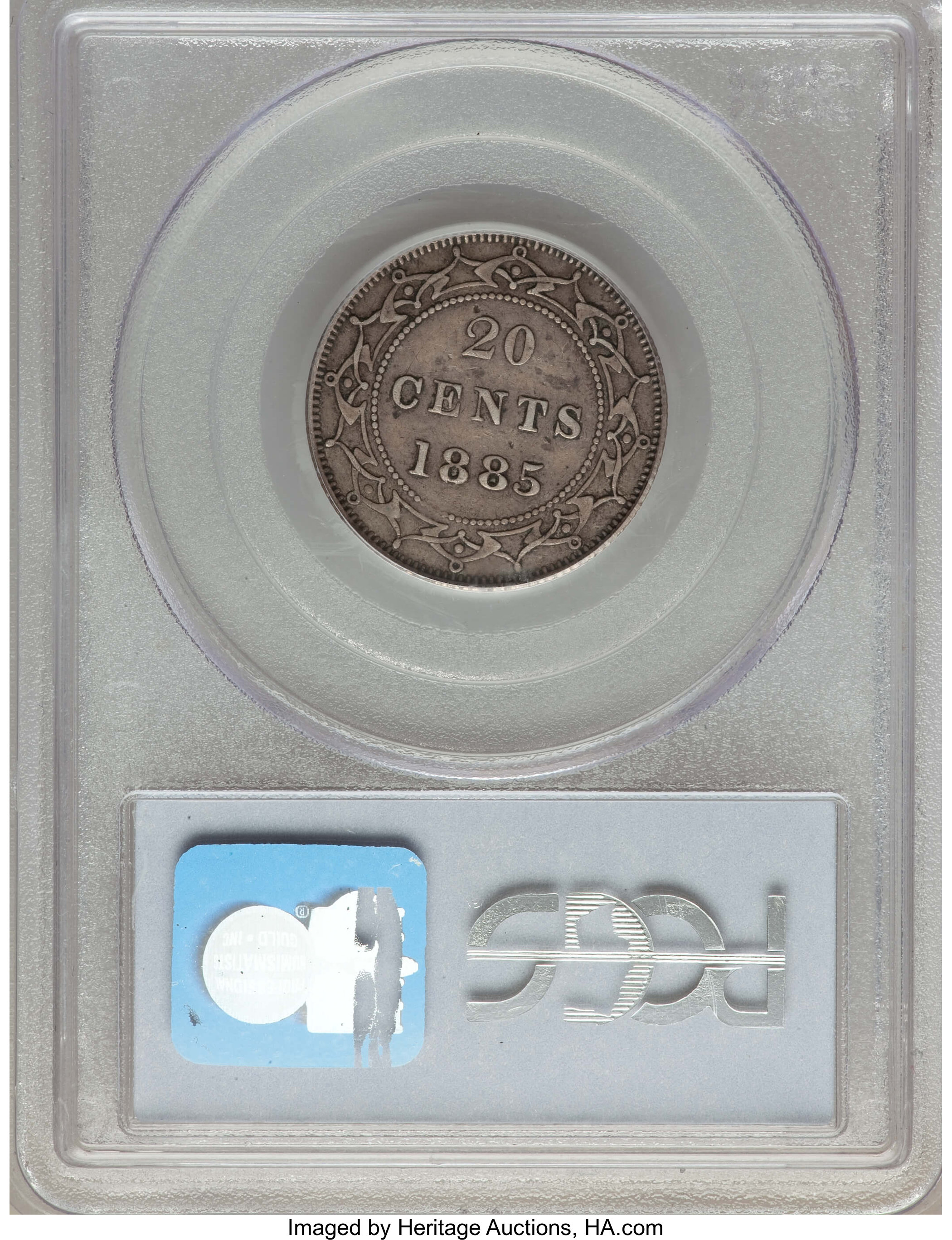1885 20c Newfoundland AU50 thumbnail 2