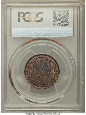 1 cent 1893 Red and Brown PCGS MS-64