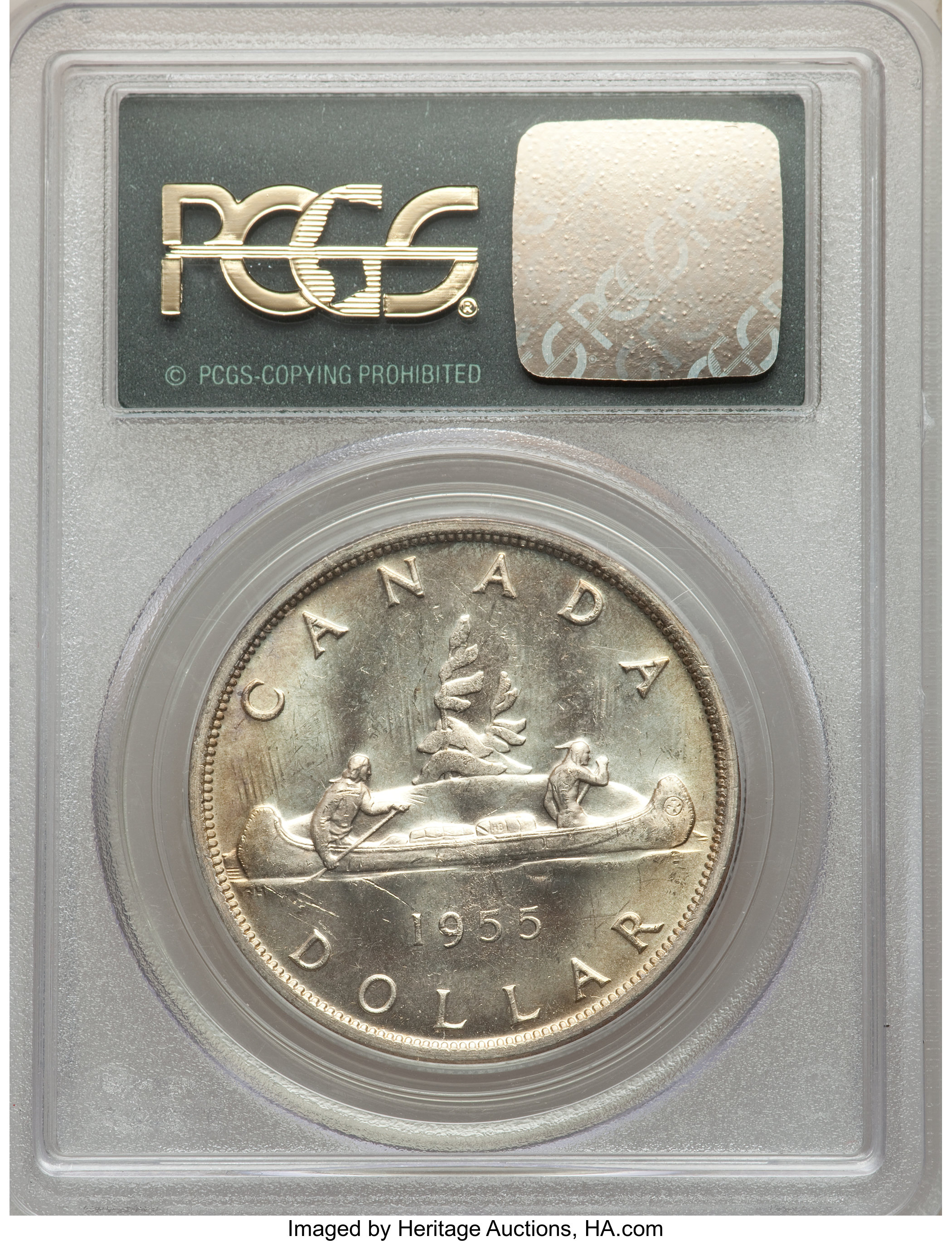 1955 S$1 Arnprior, No Die Break F15 thumbnail 17