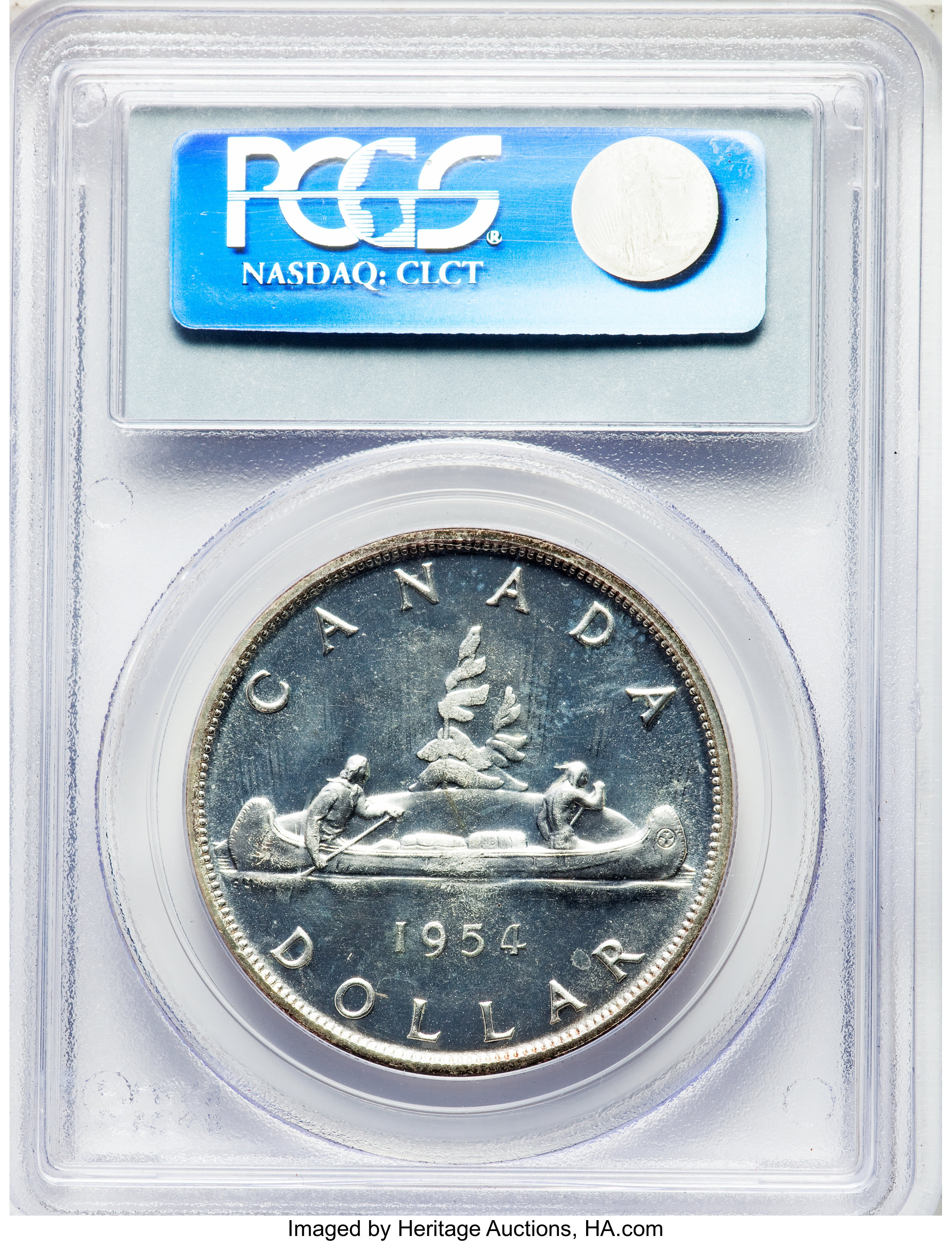 1954 S$1  PL MS66 thumbnail 2