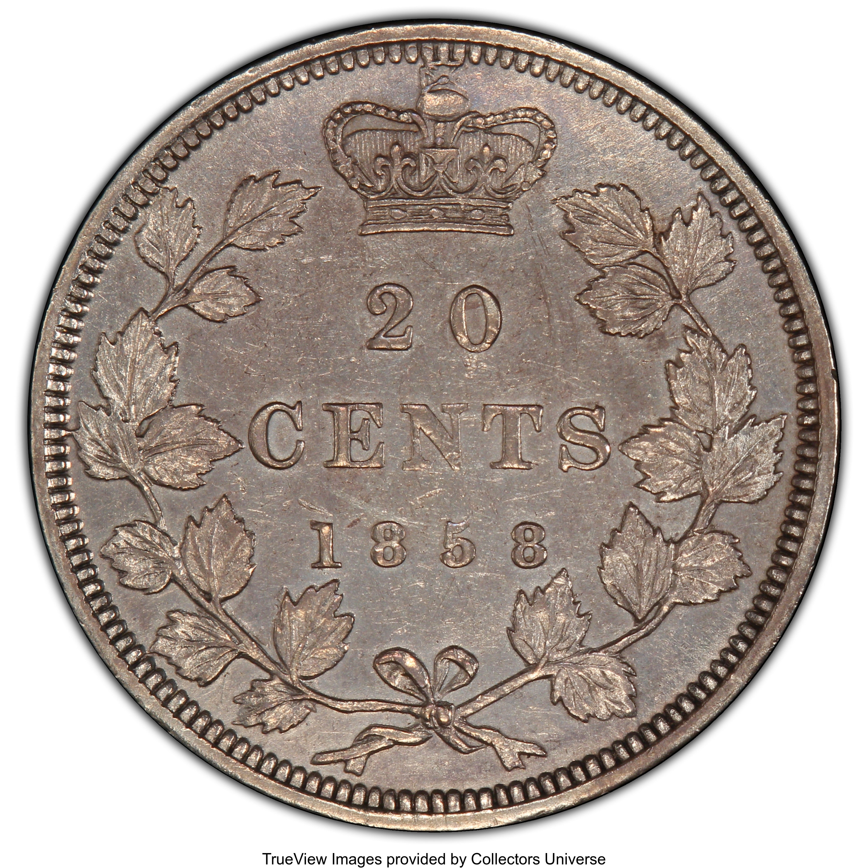 1858 20c Province of Canada, Coin Turn ↑↓ VG10 thumbnail 4