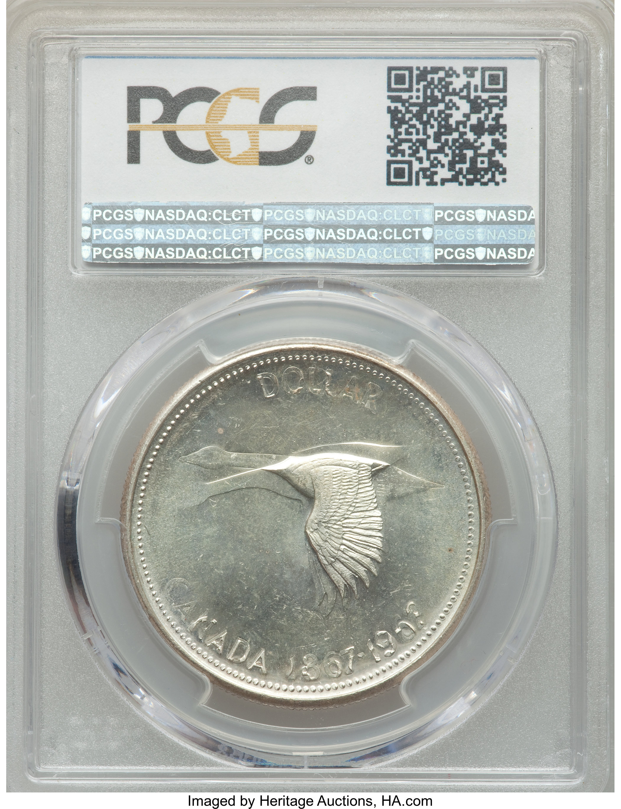 1967 S$1 Diving Goose MS61 thumbnail 17