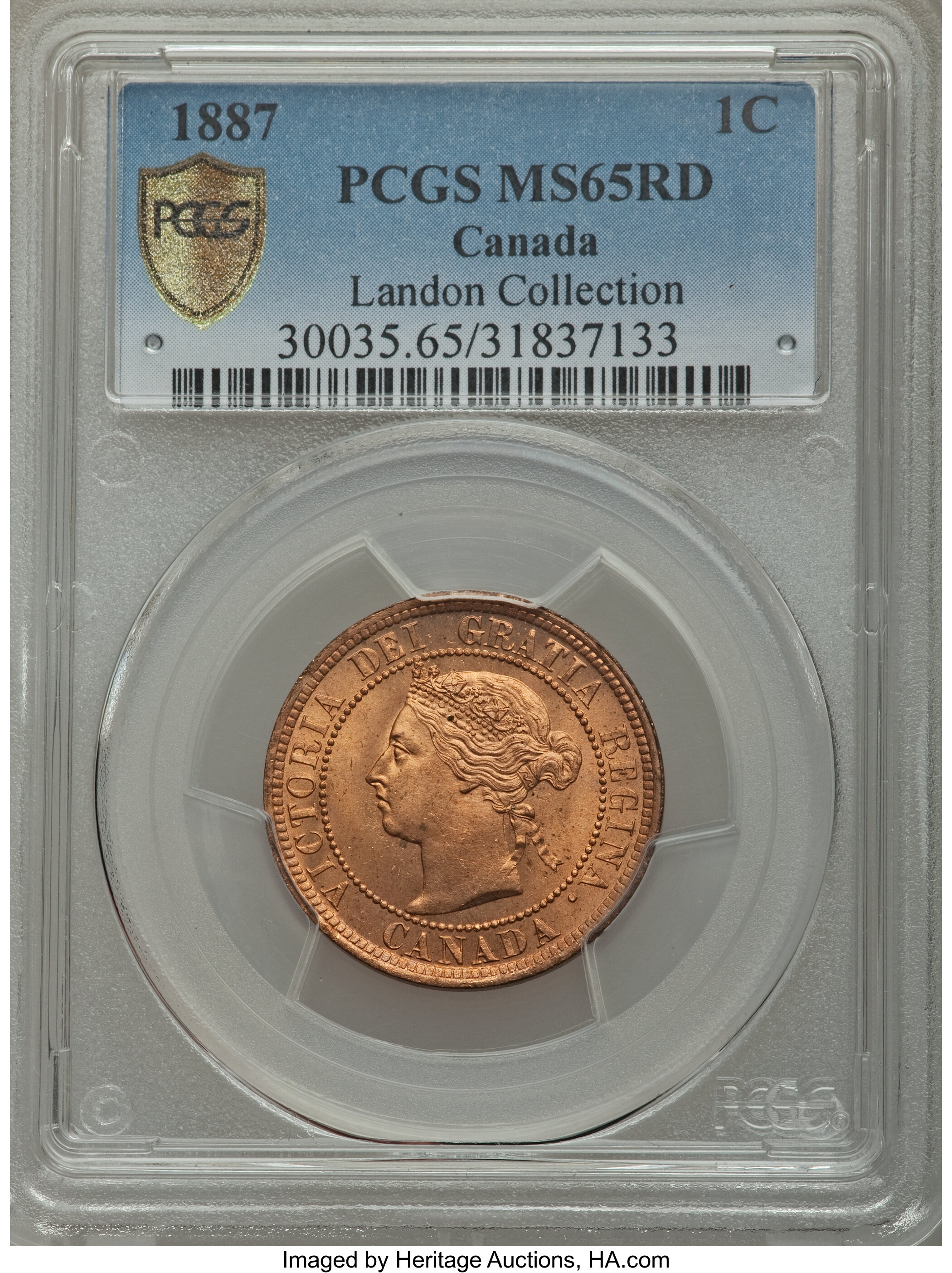 1887 1c MS RD MS65 RD thumbnail 9