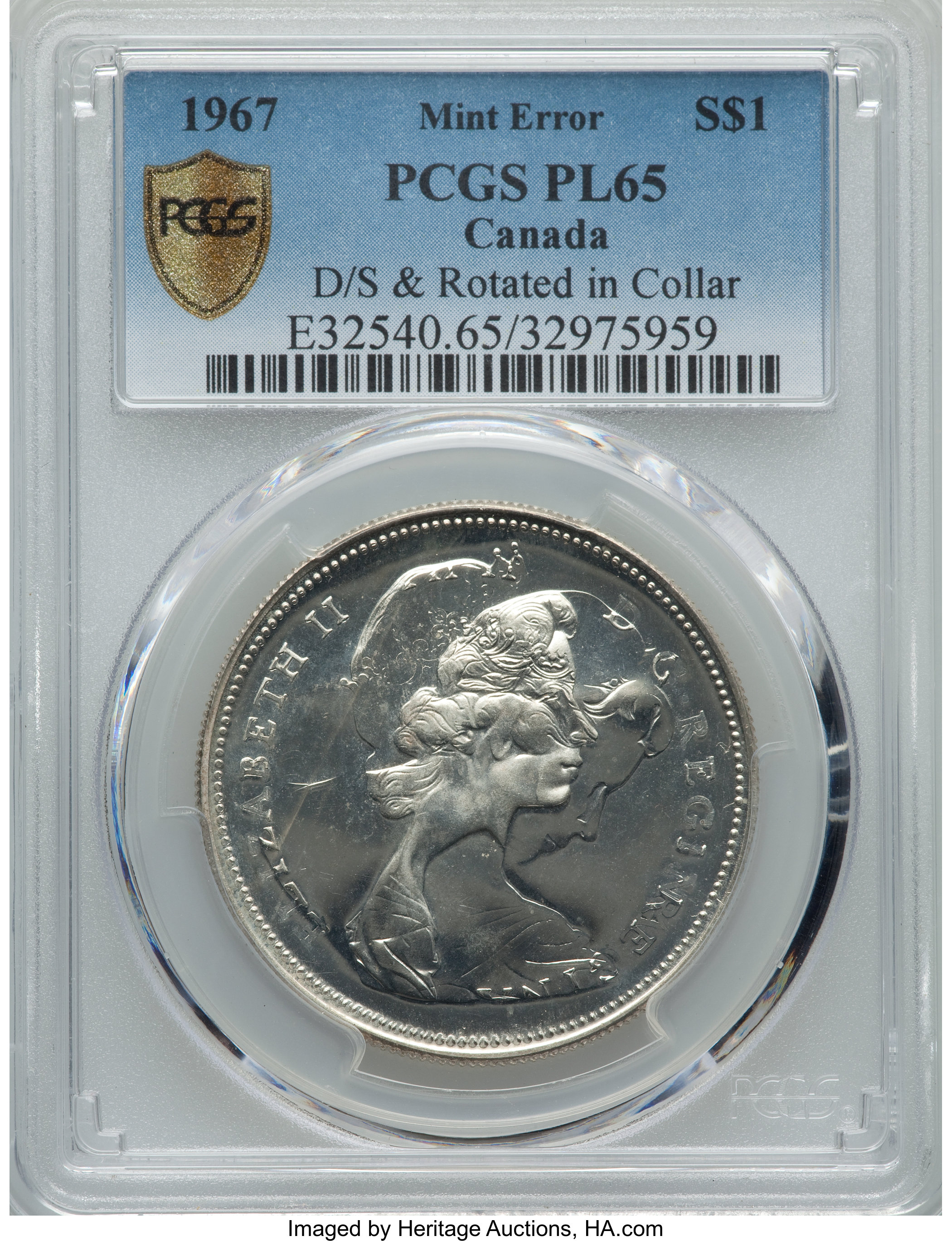 1867-1967 S$1  Goose PL MS63 thumbnail 2