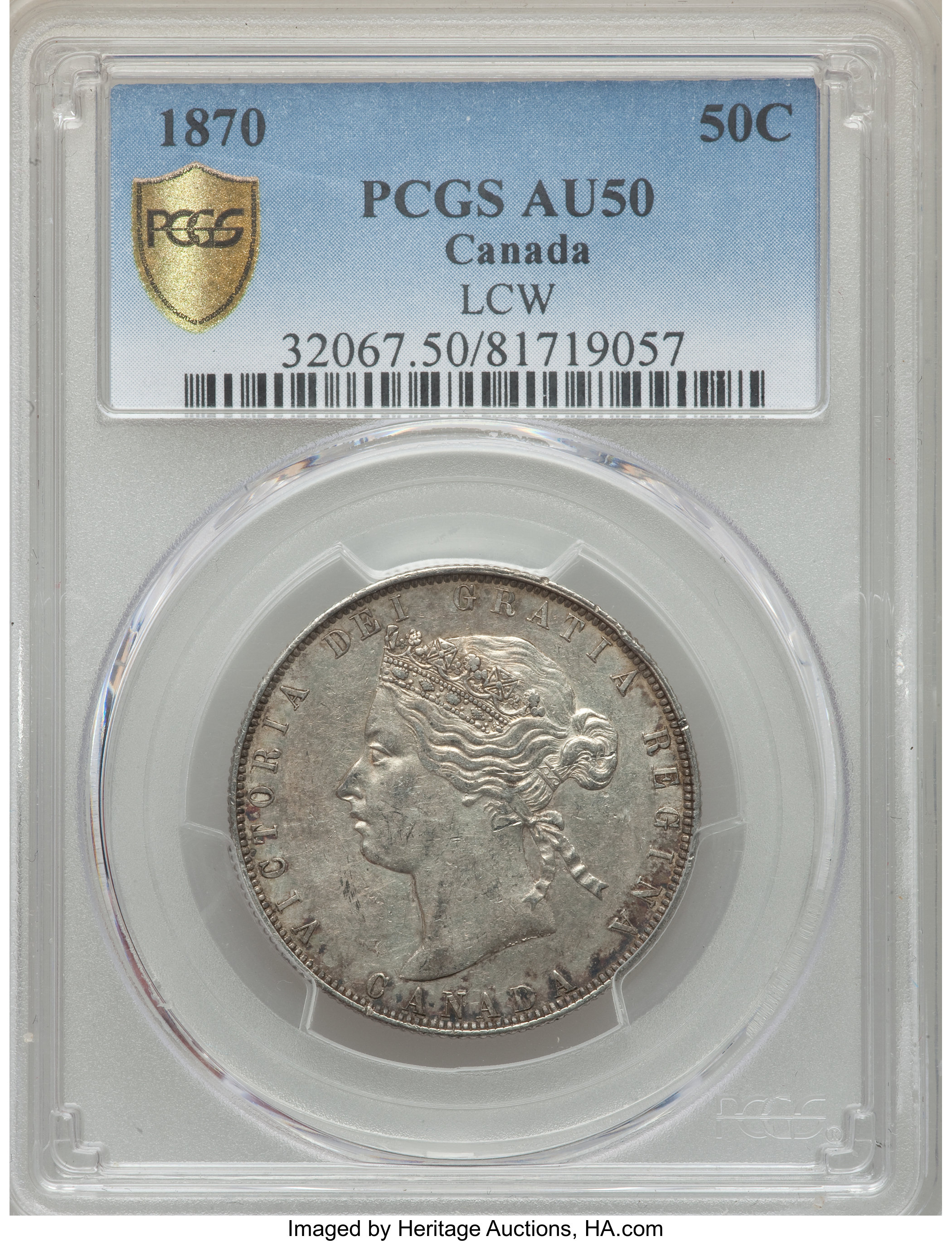 1870 50c LCW AU50 thumbnail 5