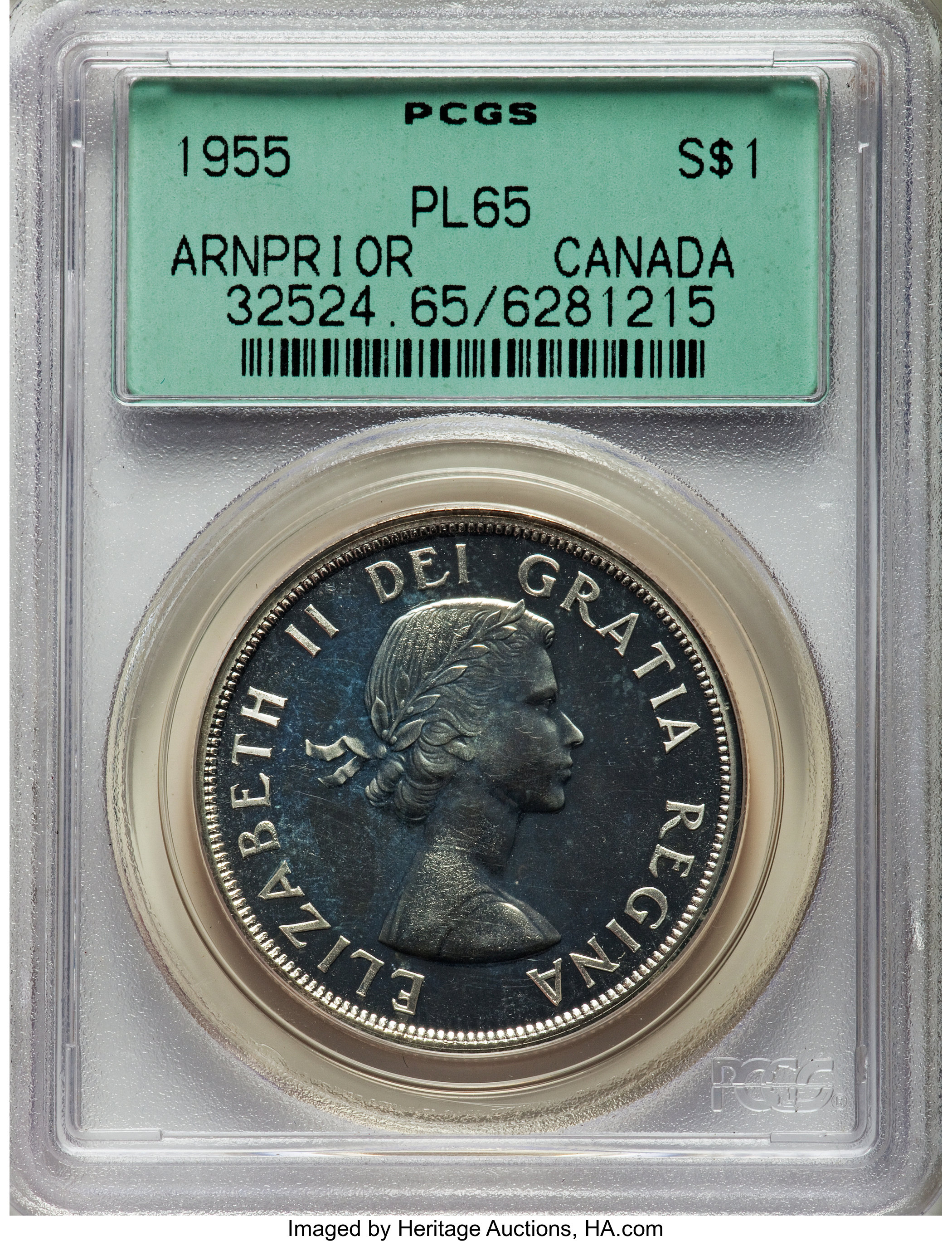 1955 S$1  Arnprior PL MS64 thumbnail 4