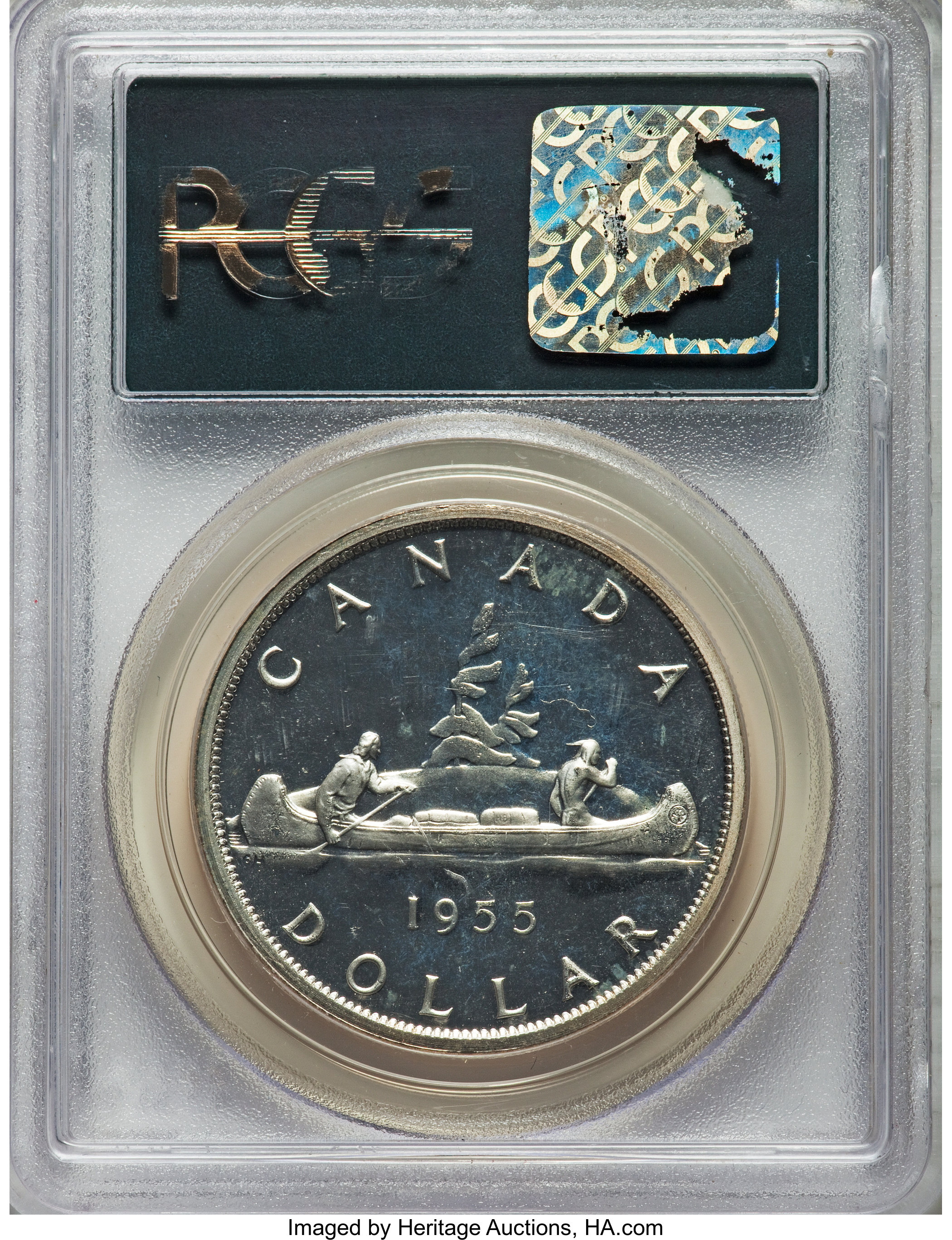 1955 S$1  Arnprior PL MS64 thumbnail 5