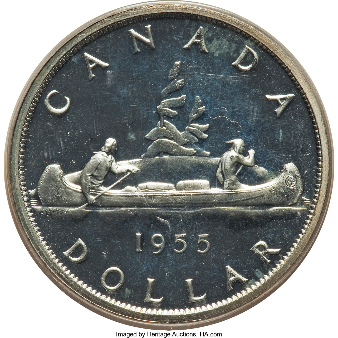 1955 S$1  Arnprior PL MS64 thumbnail 6