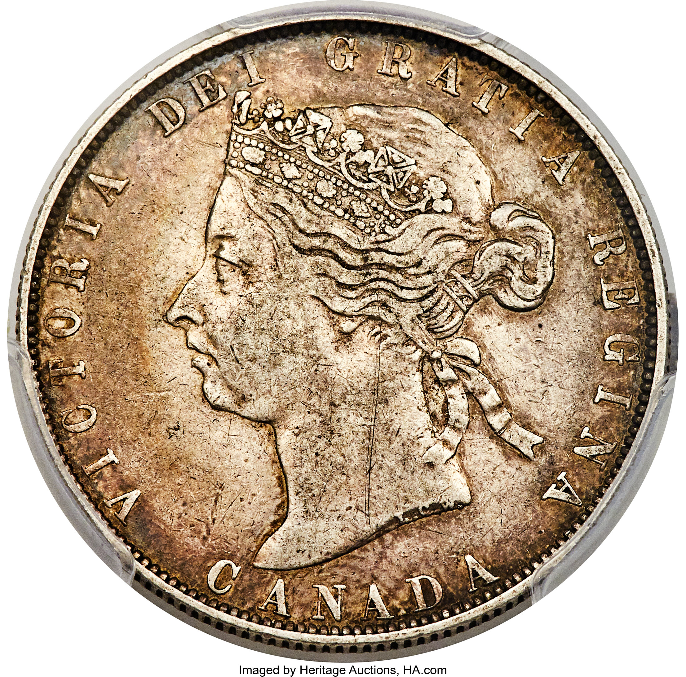 Canada: Victoria 50 Cents 1890-H XF40 PCGS,...