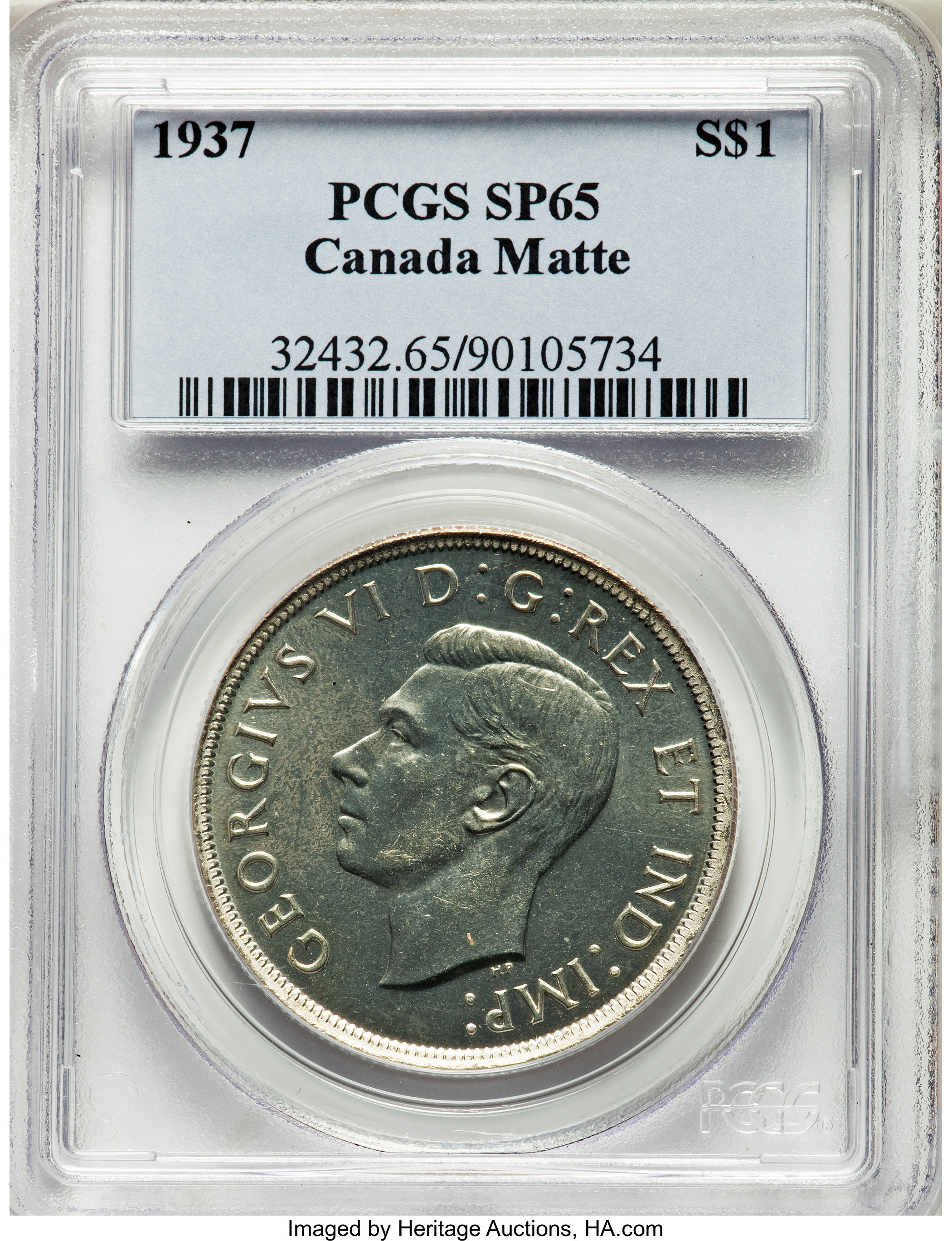 1937 S$1  Matte MS61 thumbnail 6