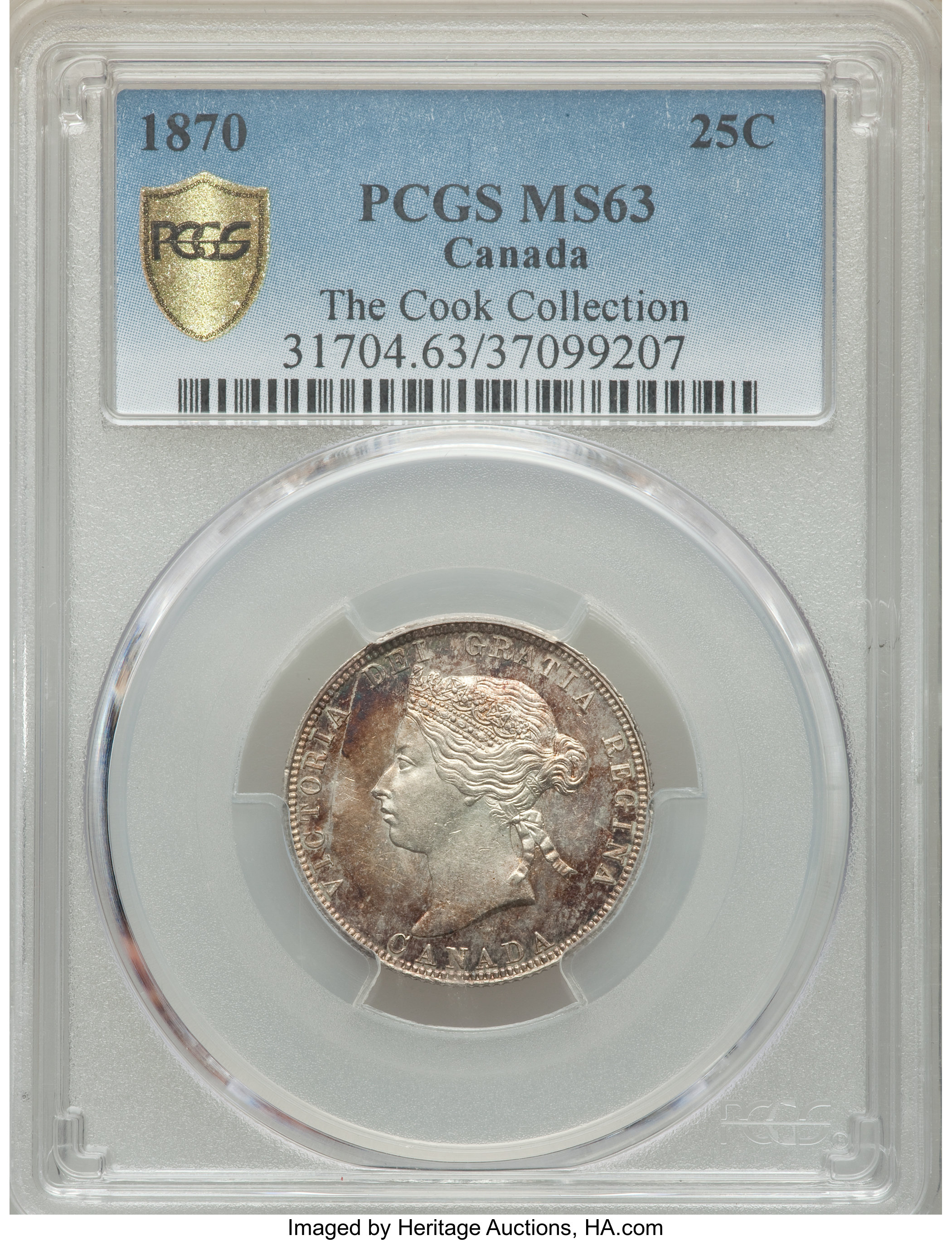 1870 25c Obverse 1 MS61 thumbnail 12