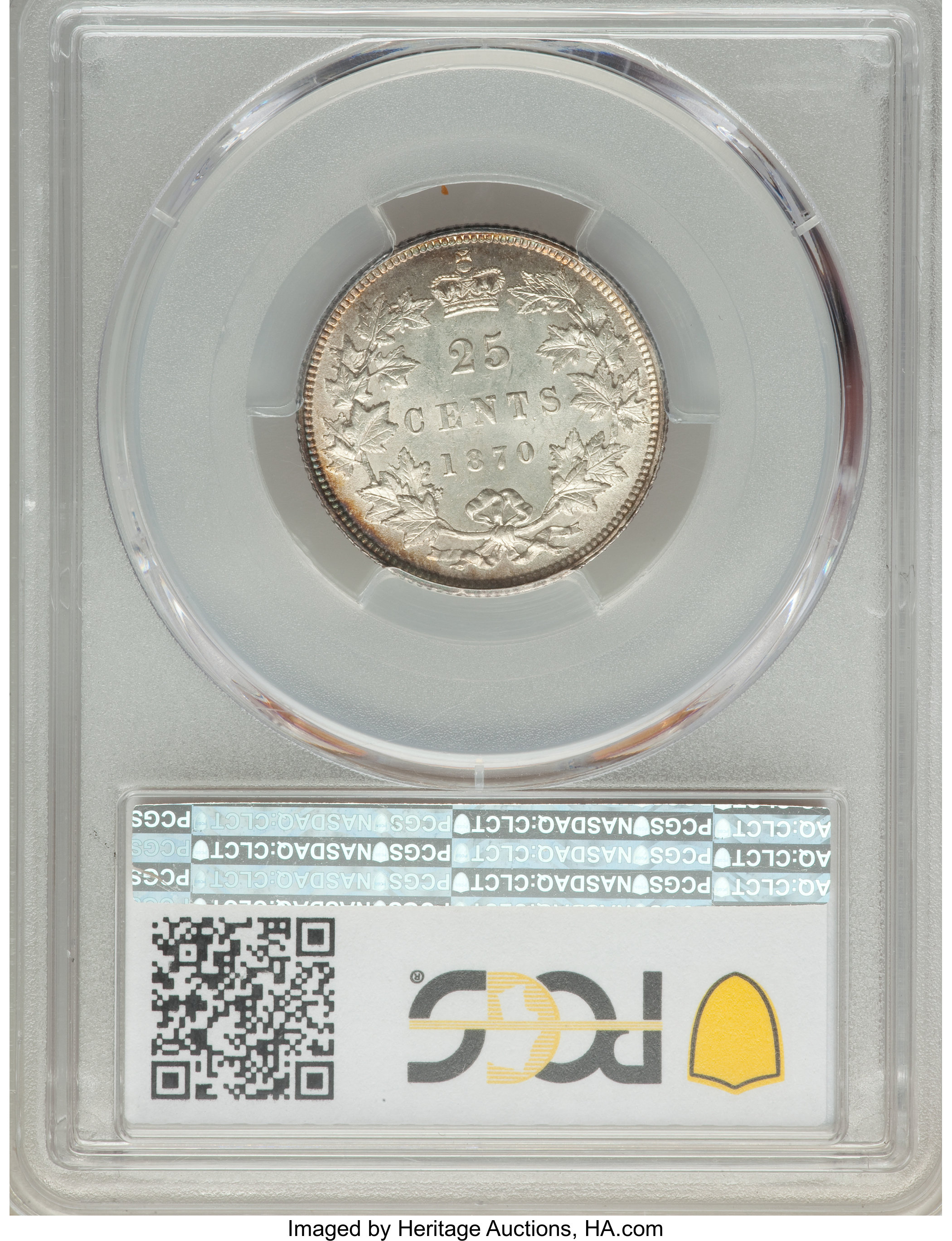 1870 25c Obverse 1 MS61 thumbnail 13