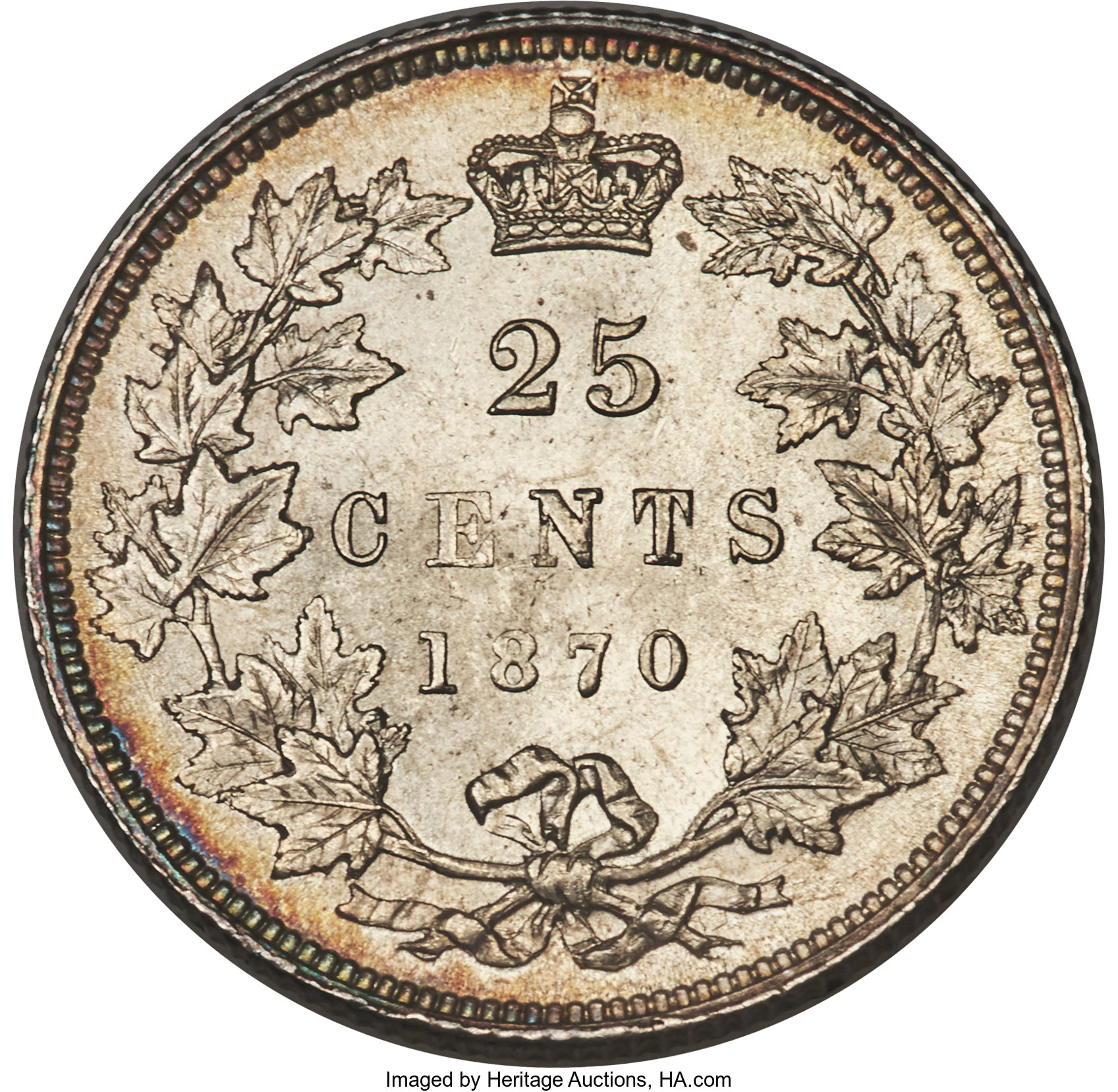 1870 25c Obverse 1 MS61 thumbnail 14