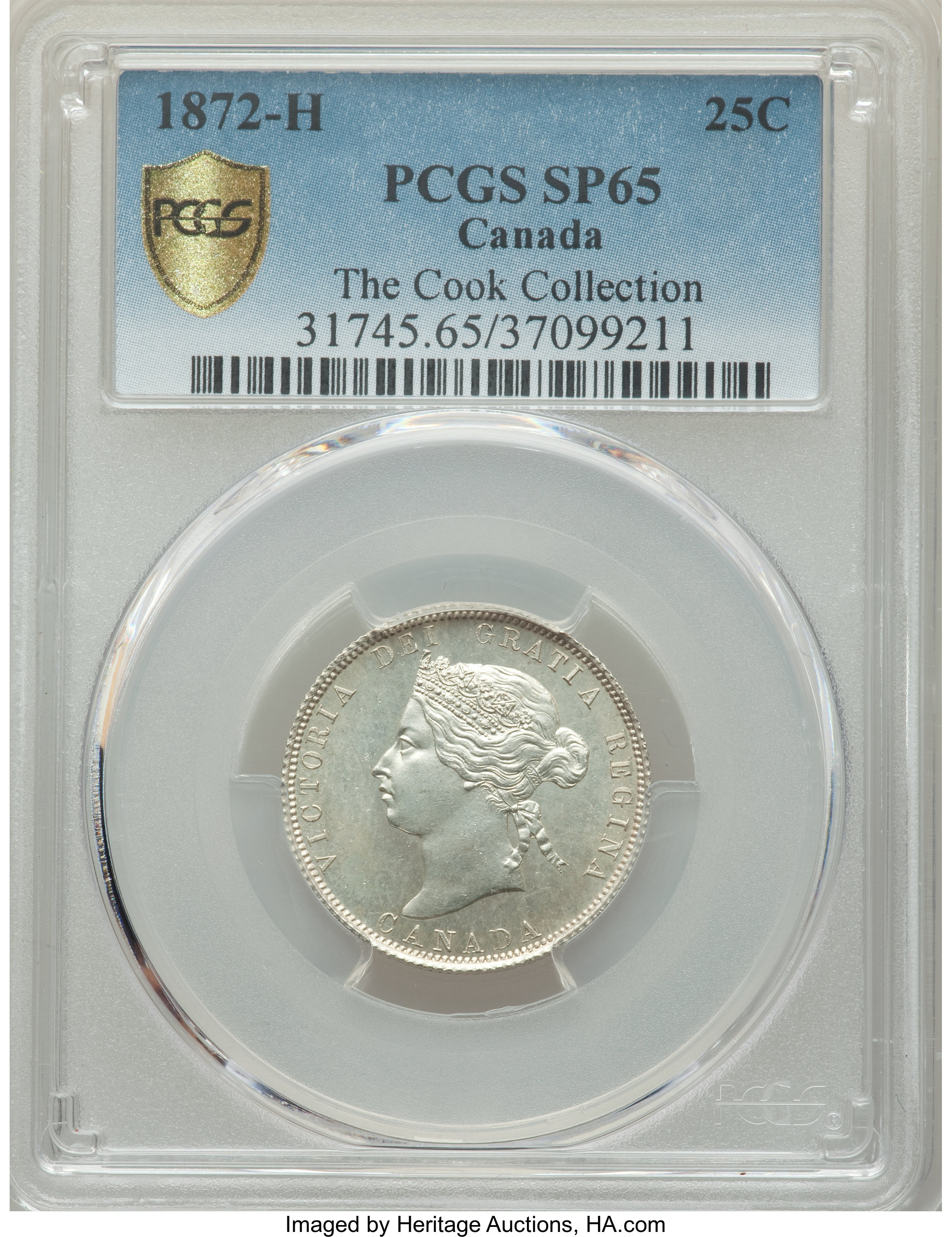 1872-H 25c MS65 thumbnail 6