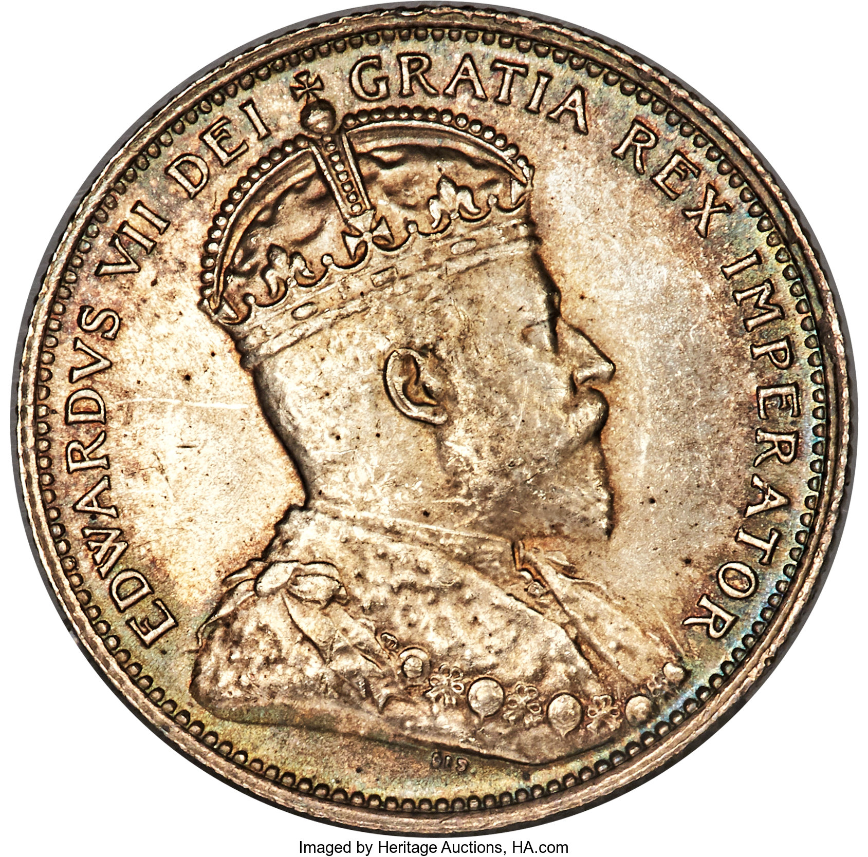 Canada: Edward VII 25 Cents 1902 MS64 PCGS,...