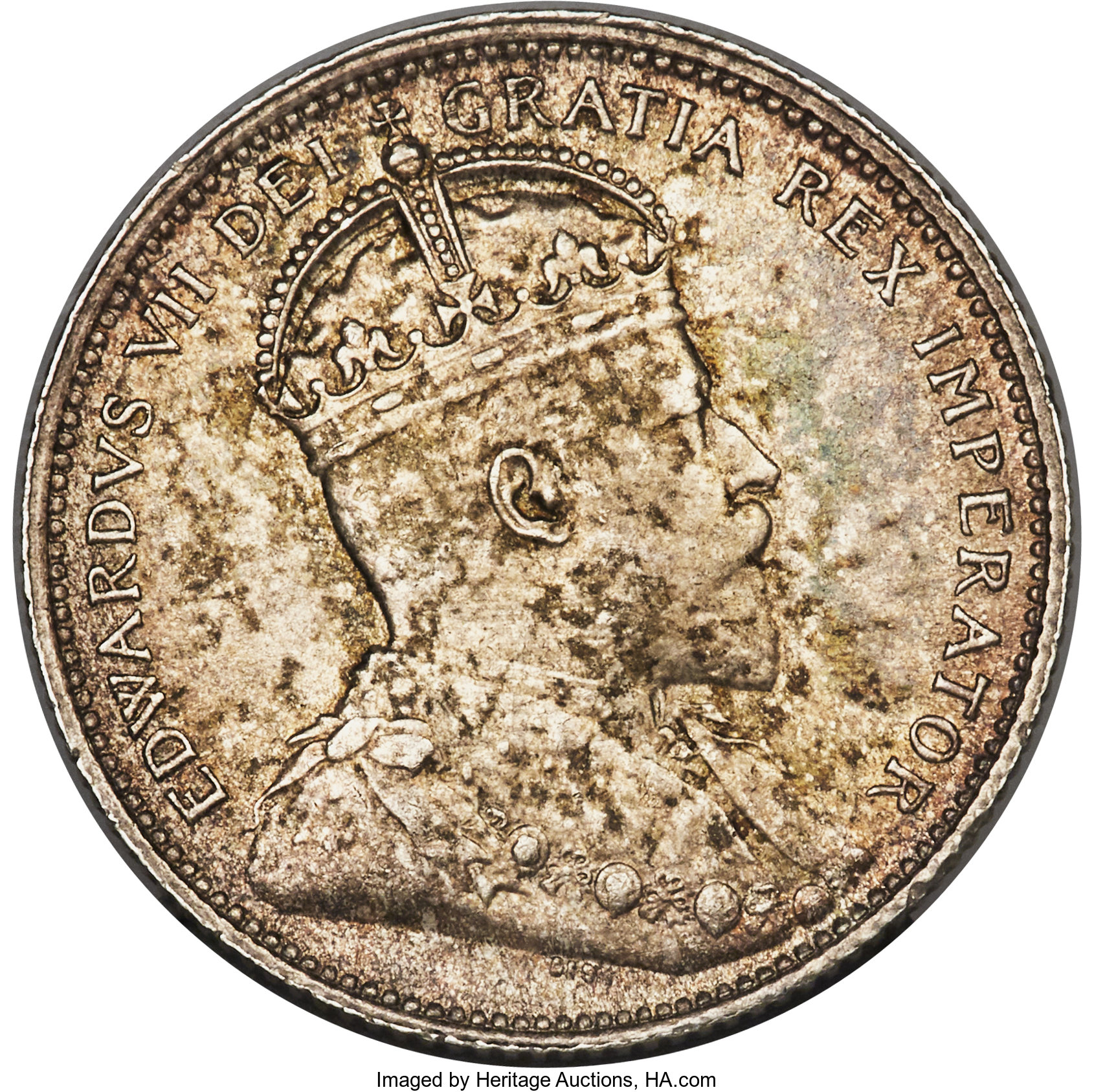 Canada: Edward VII 25 Cents 1907 MS63 PCGS, ...