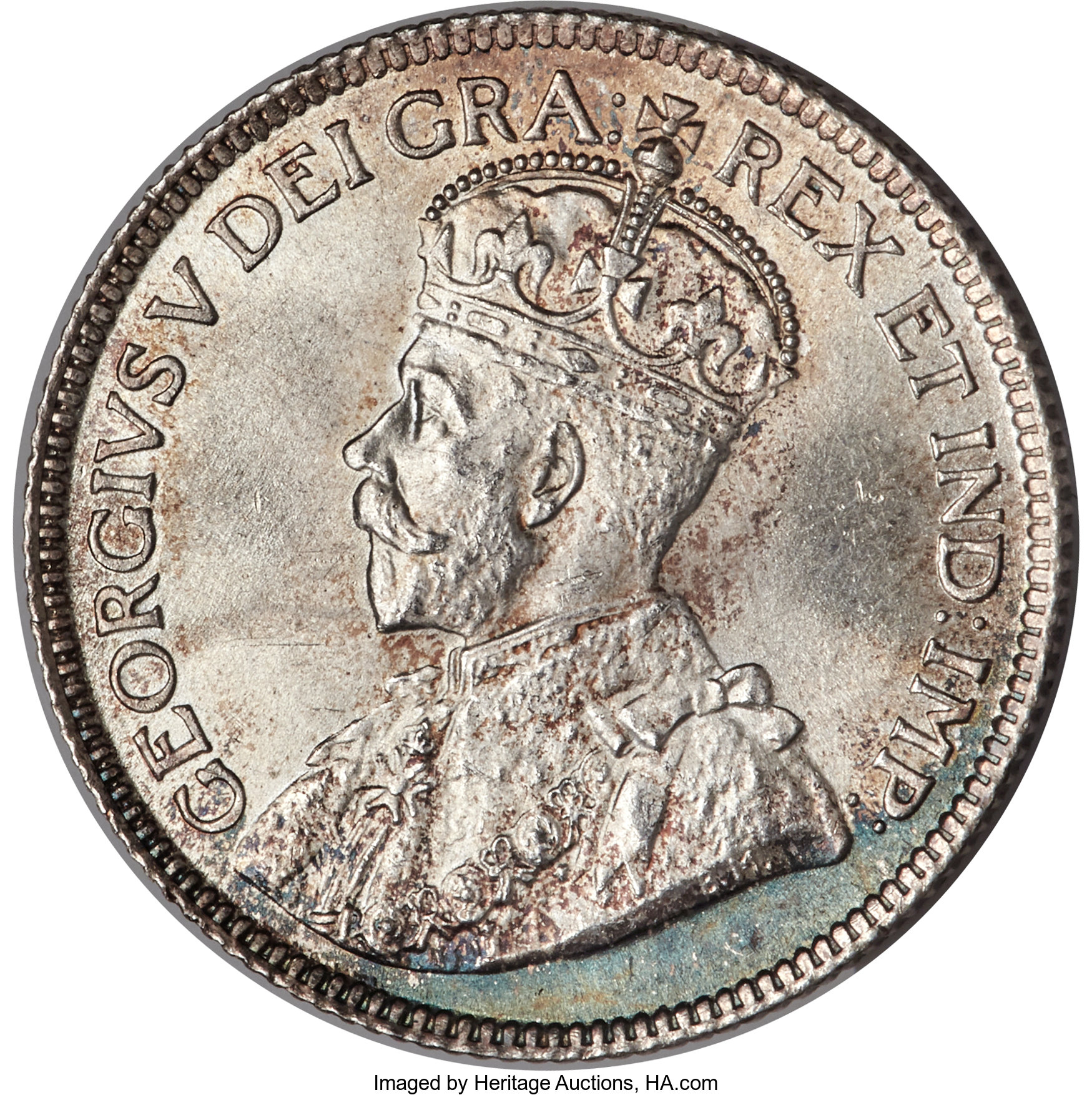 Canada: George V 25 Cents 1918 MS66 PCGS,...