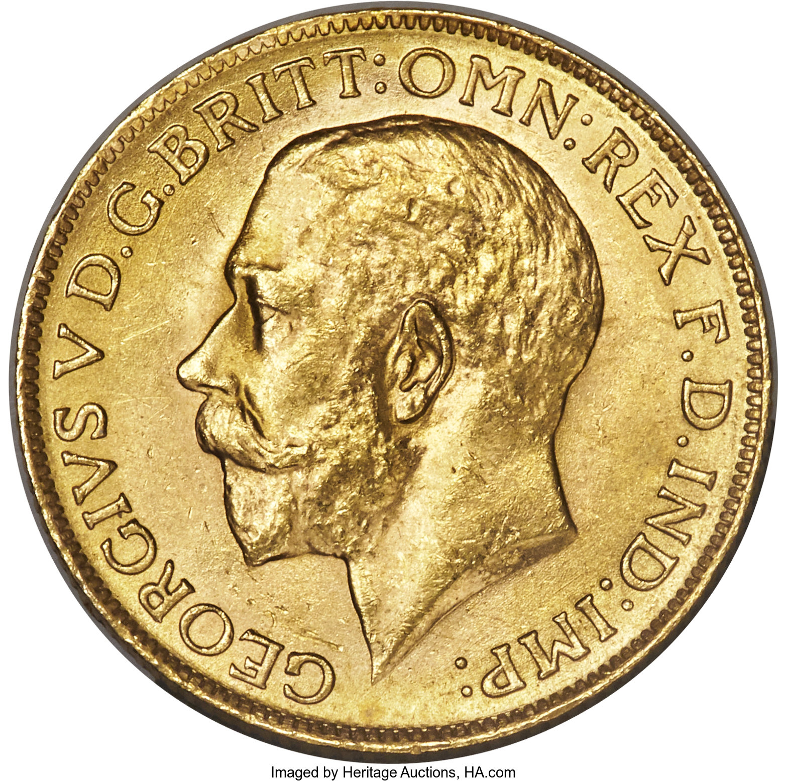 Canada: George V gold Sovereign 1919-C MS64 PCGS,...