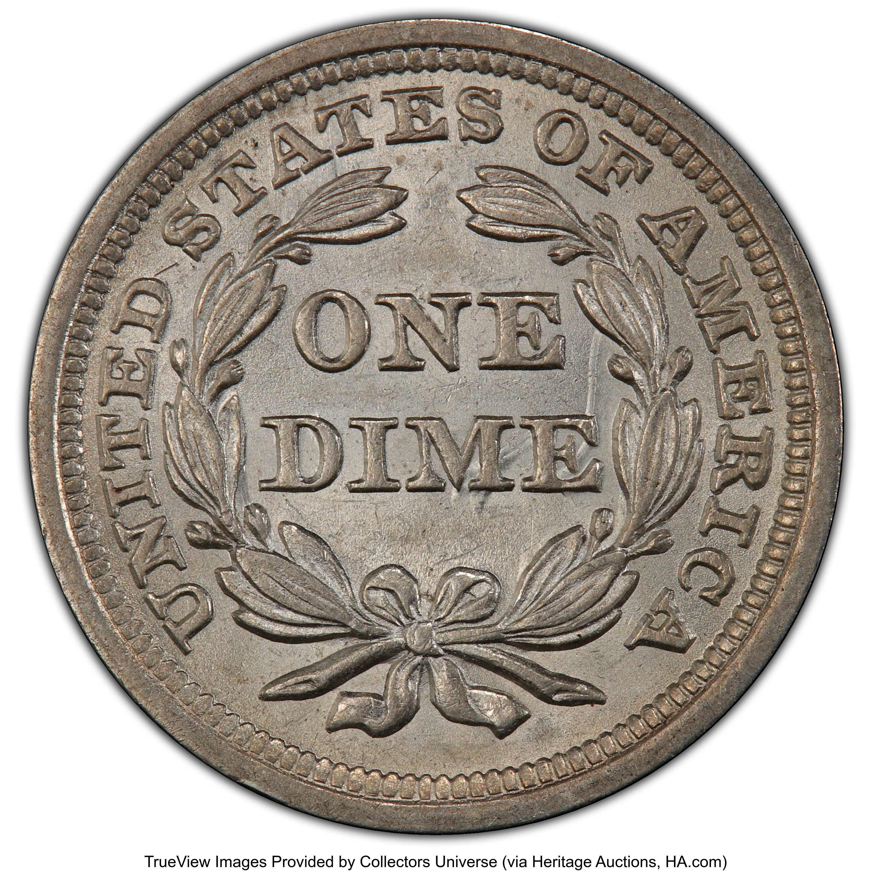1852 10c MS62 thumbnail 3