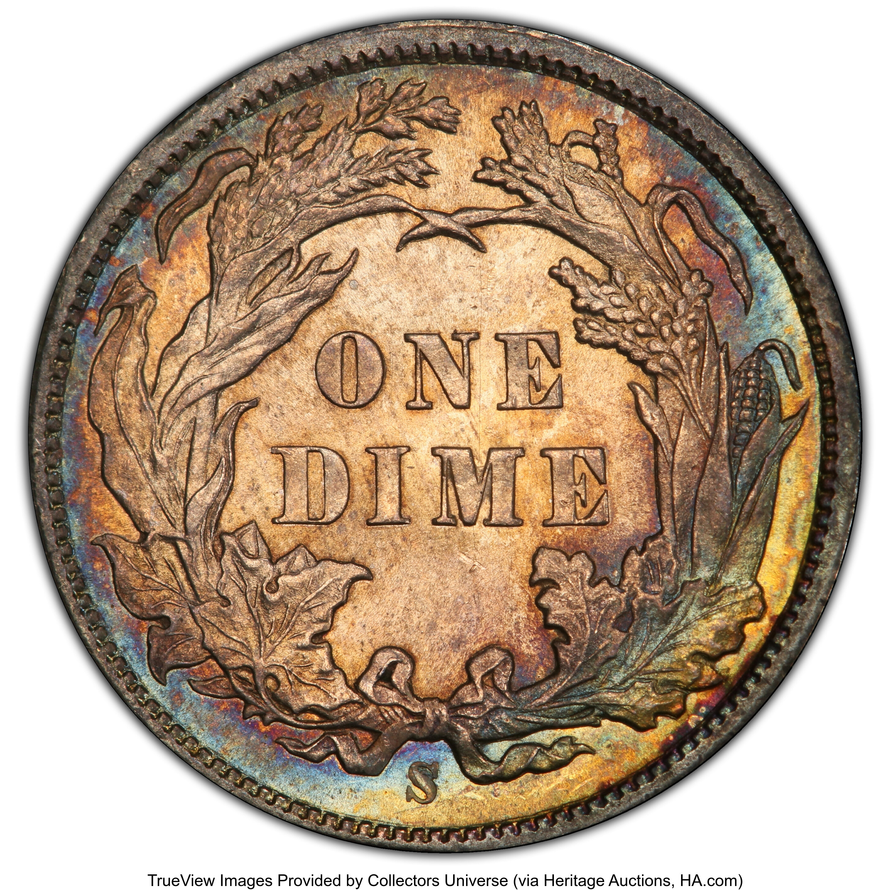 1890-S 10c MS65 thumbnail 3