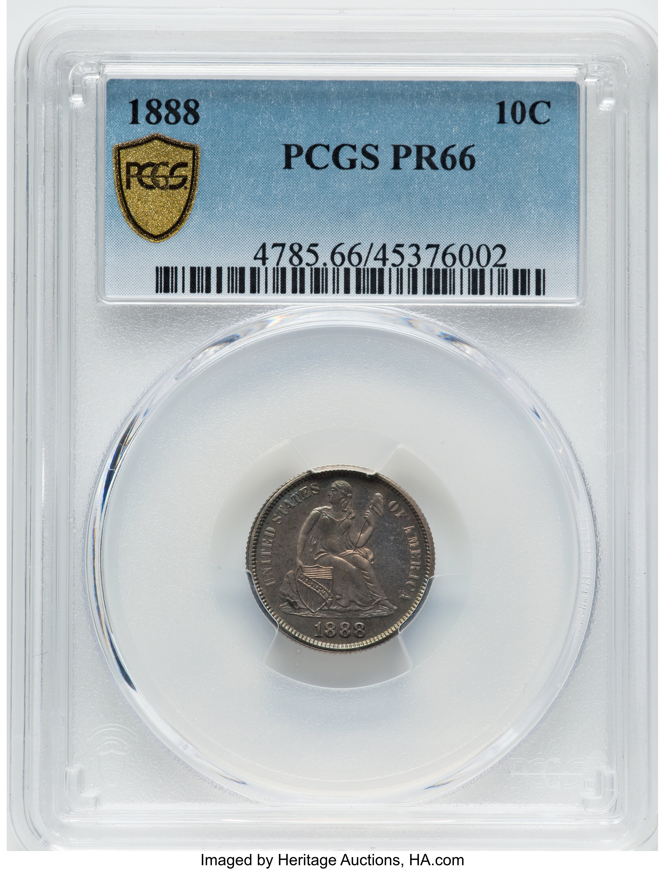 1888 10c PR66 thumbnail 4