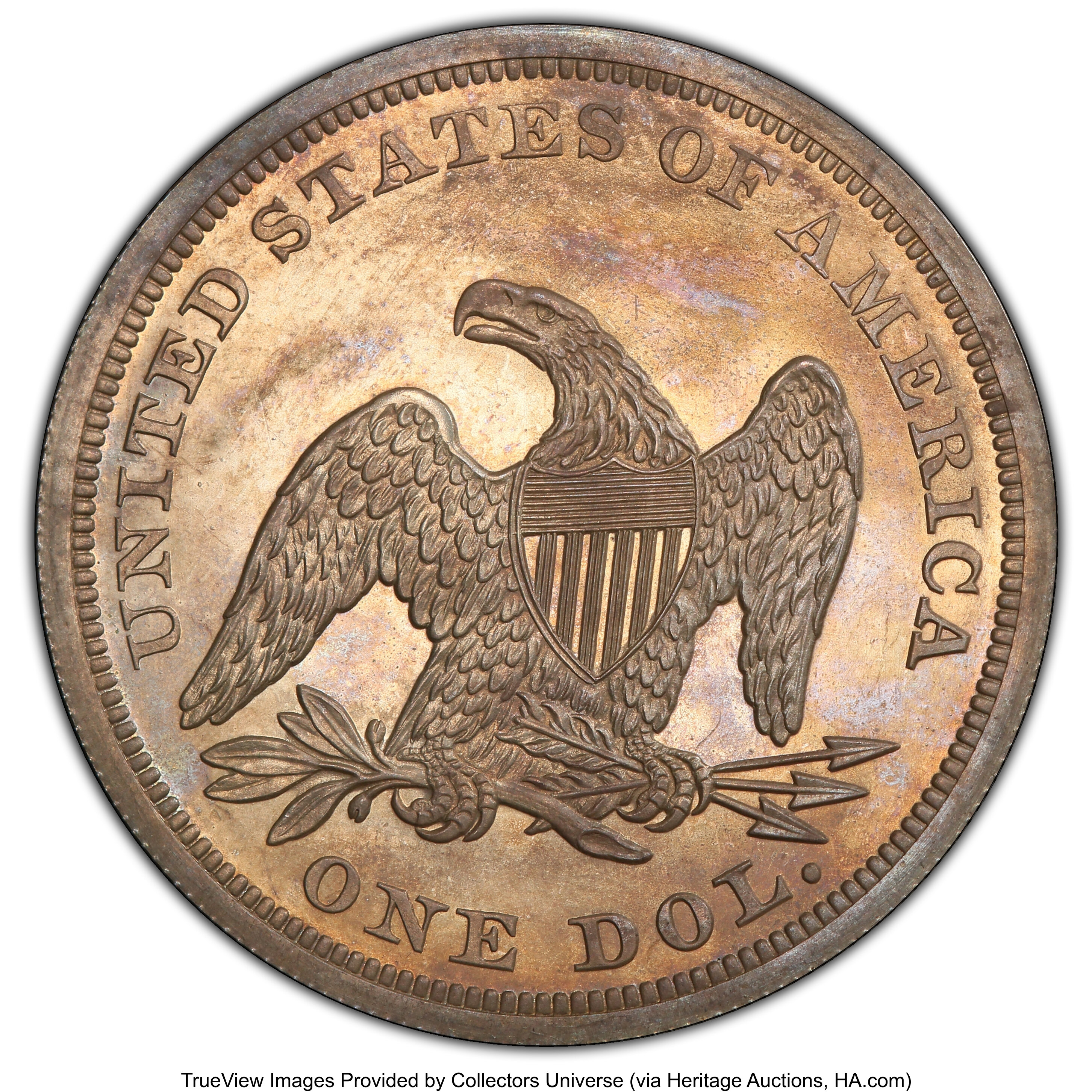 1864 $1 PR65 thumbnail 3