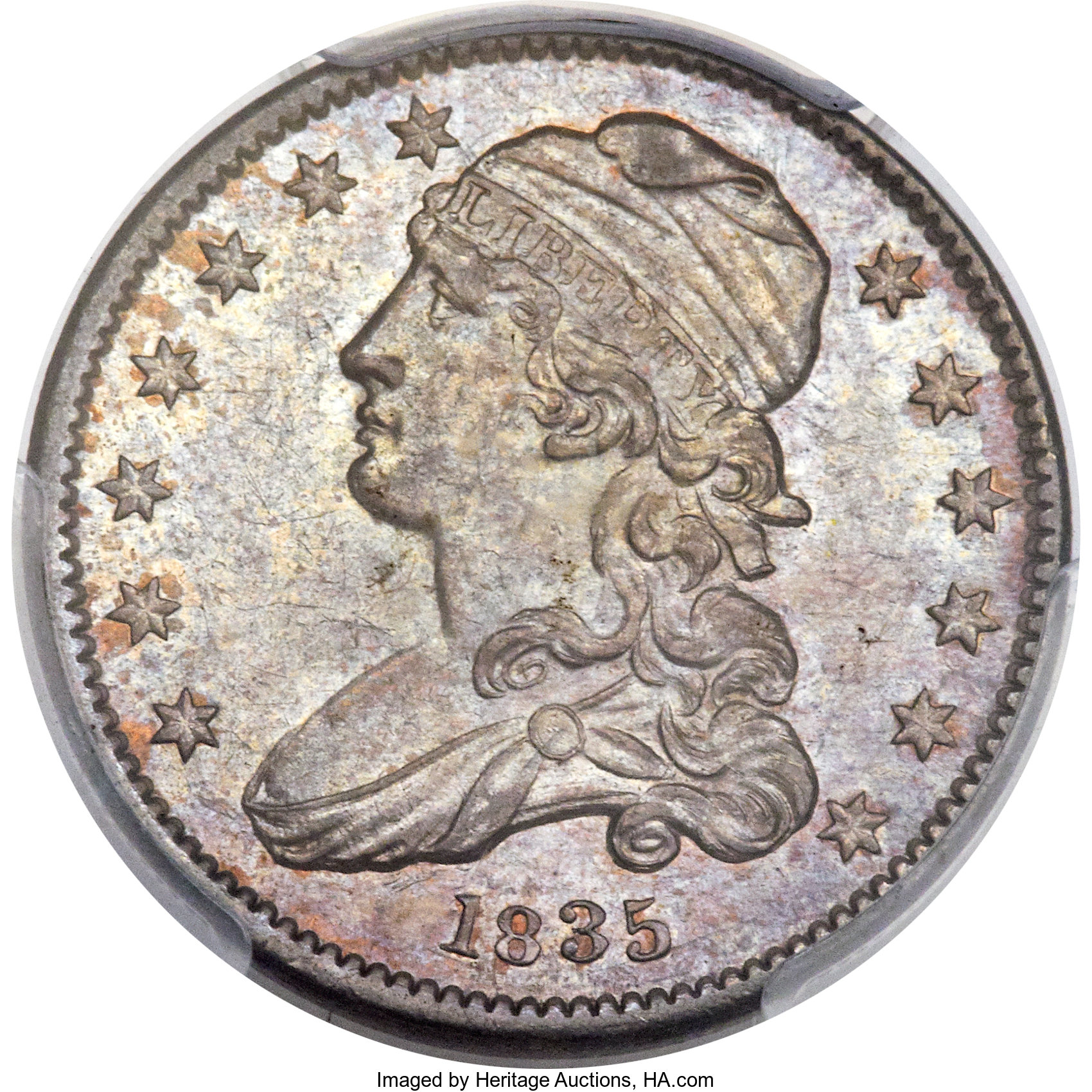 1835 25c B-1 G4 CAC thumbnail 23