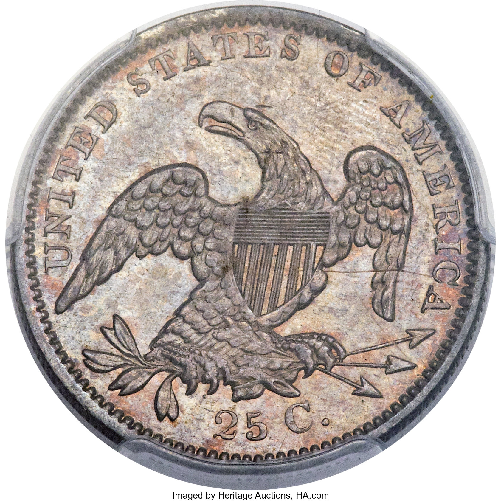 1835 25c B-1 G4 CAC thumbnail 25