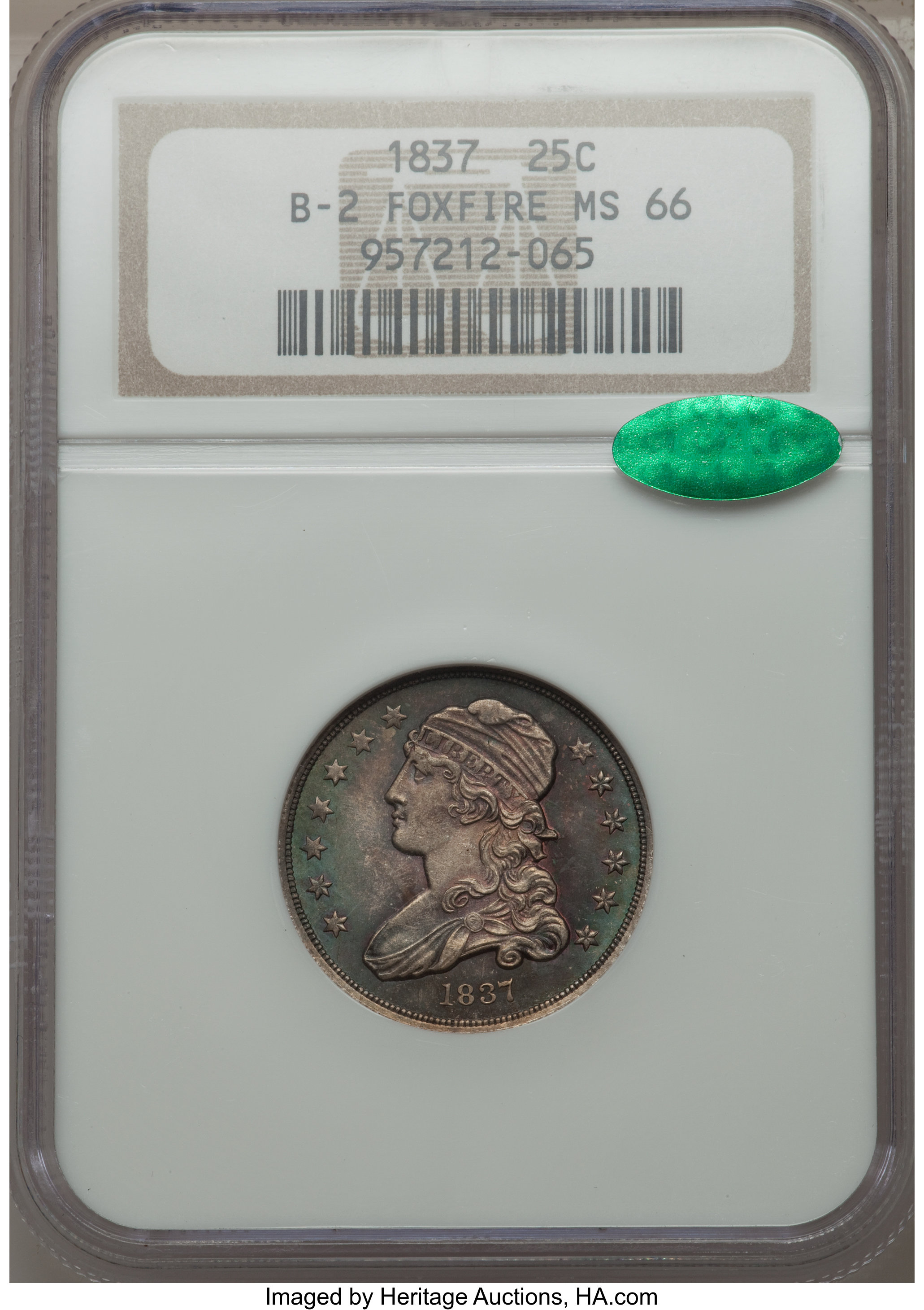 1837 25c B-2 MS61 thumbnail 23