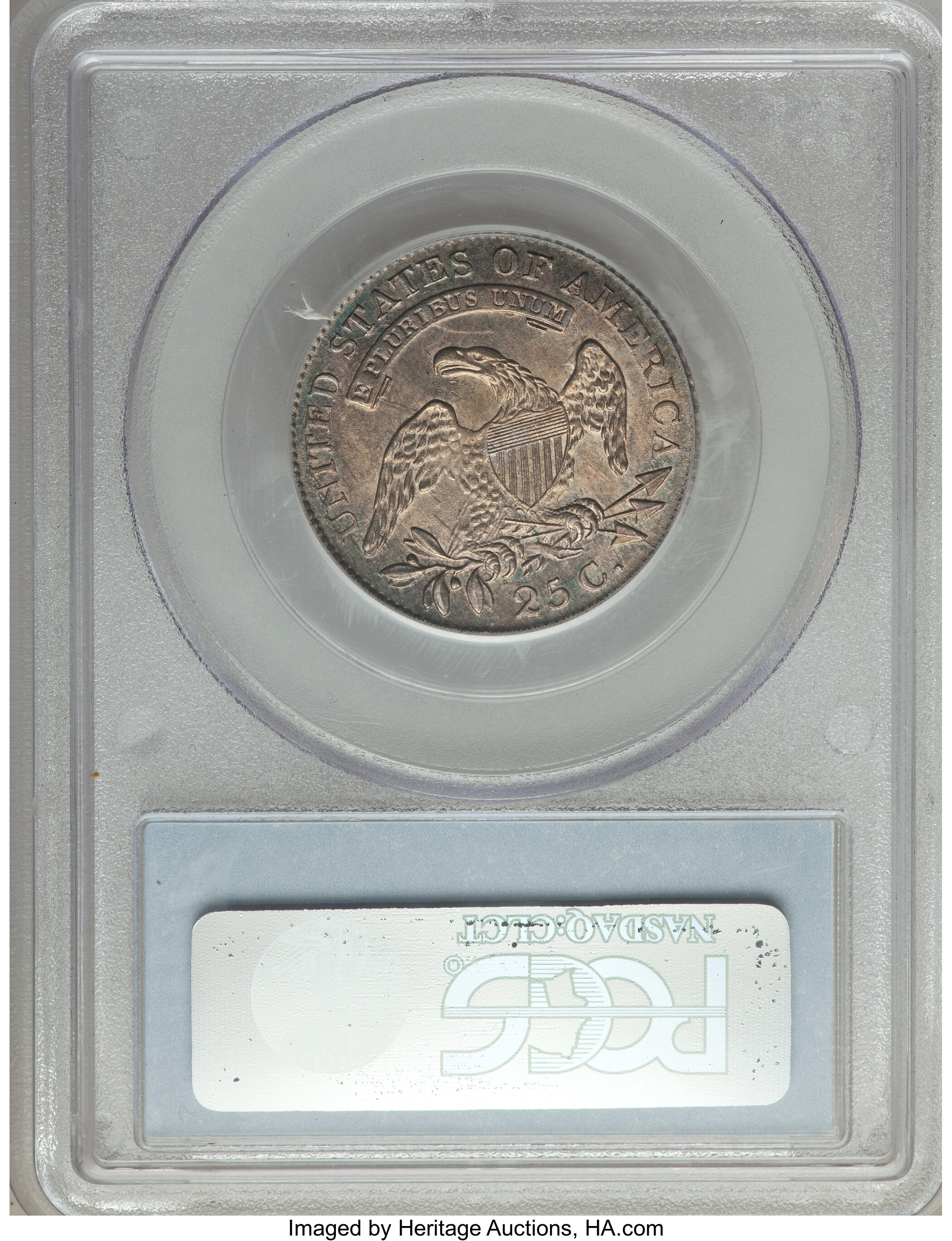 1818/5 25c Overdate, B-3 XF45 CAC thumbnail 23