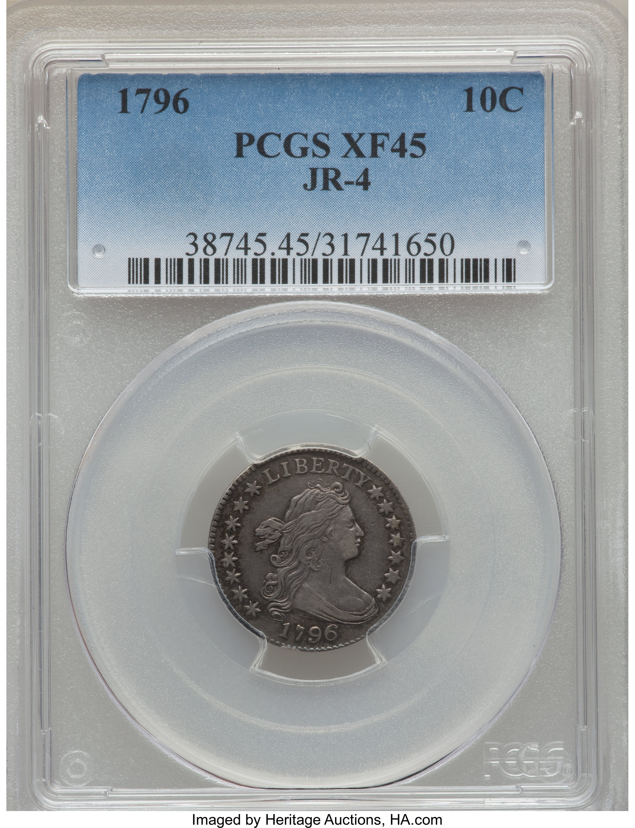 1796 10c JR-4 VG10 CAC thumbnail 25