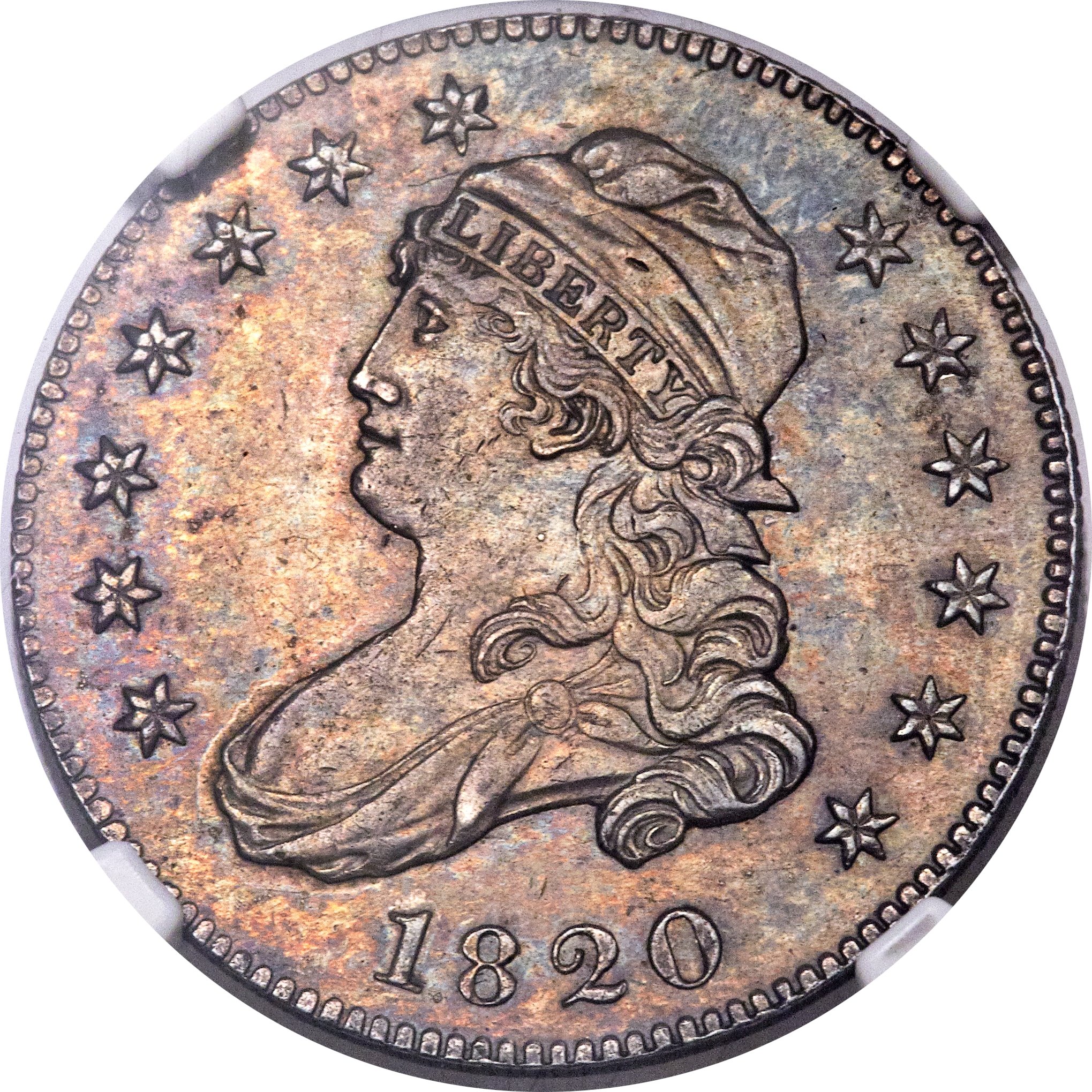 1820 25C Small 0, B-4, R.2, MS62 NGC. CAC. ...