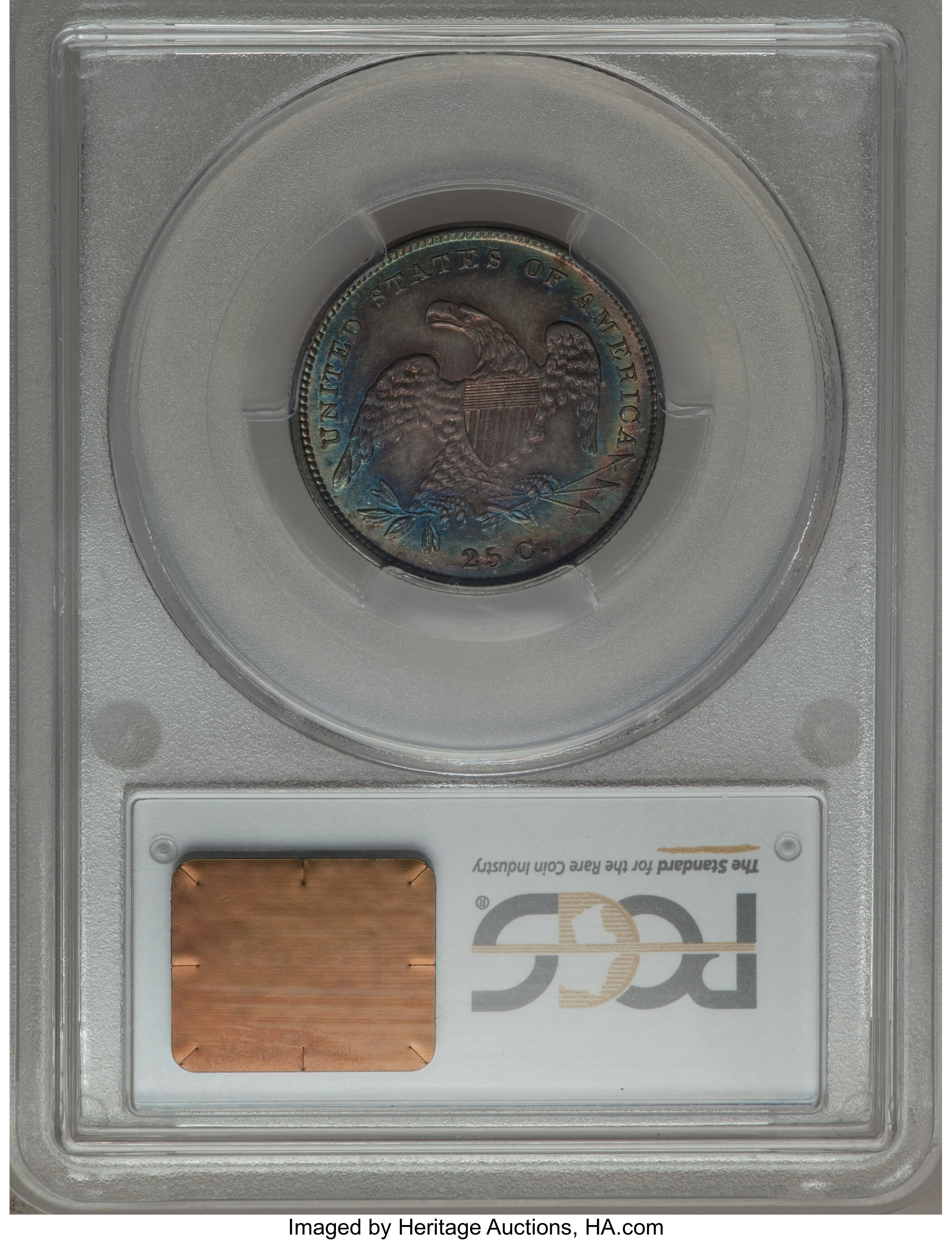 1831 25c Small Letters, B-2 AU55 CAC thumbnail 24
