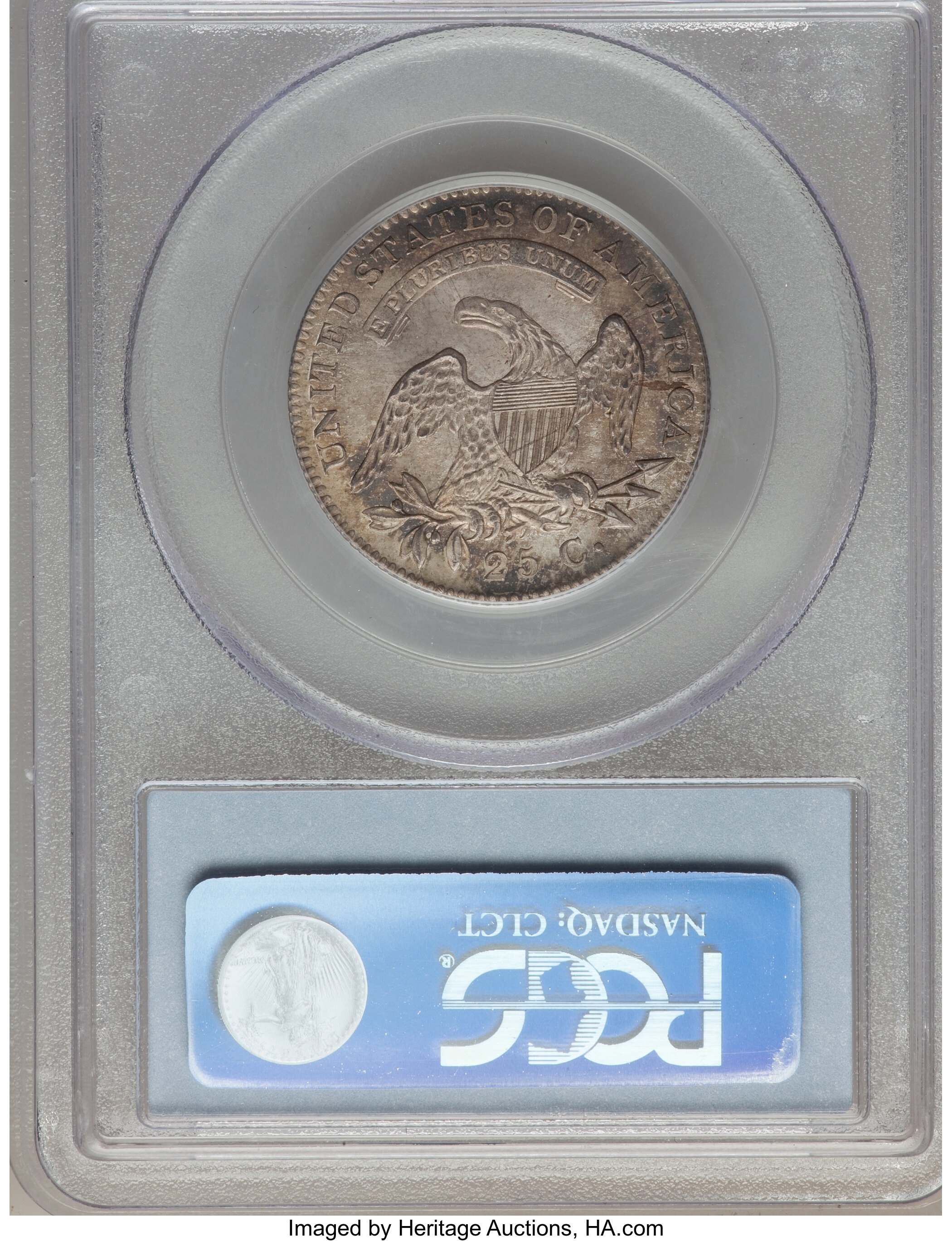 1820 25c Large 0 MS63 CAC thumbnail 13