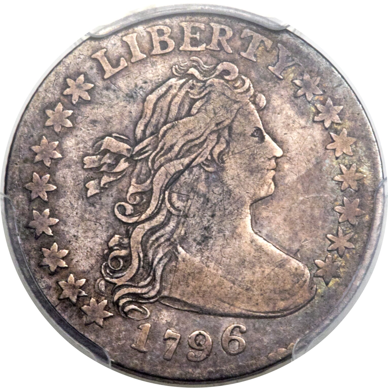 1796 10C JR-2, R.4, VF25 PCGS. ...