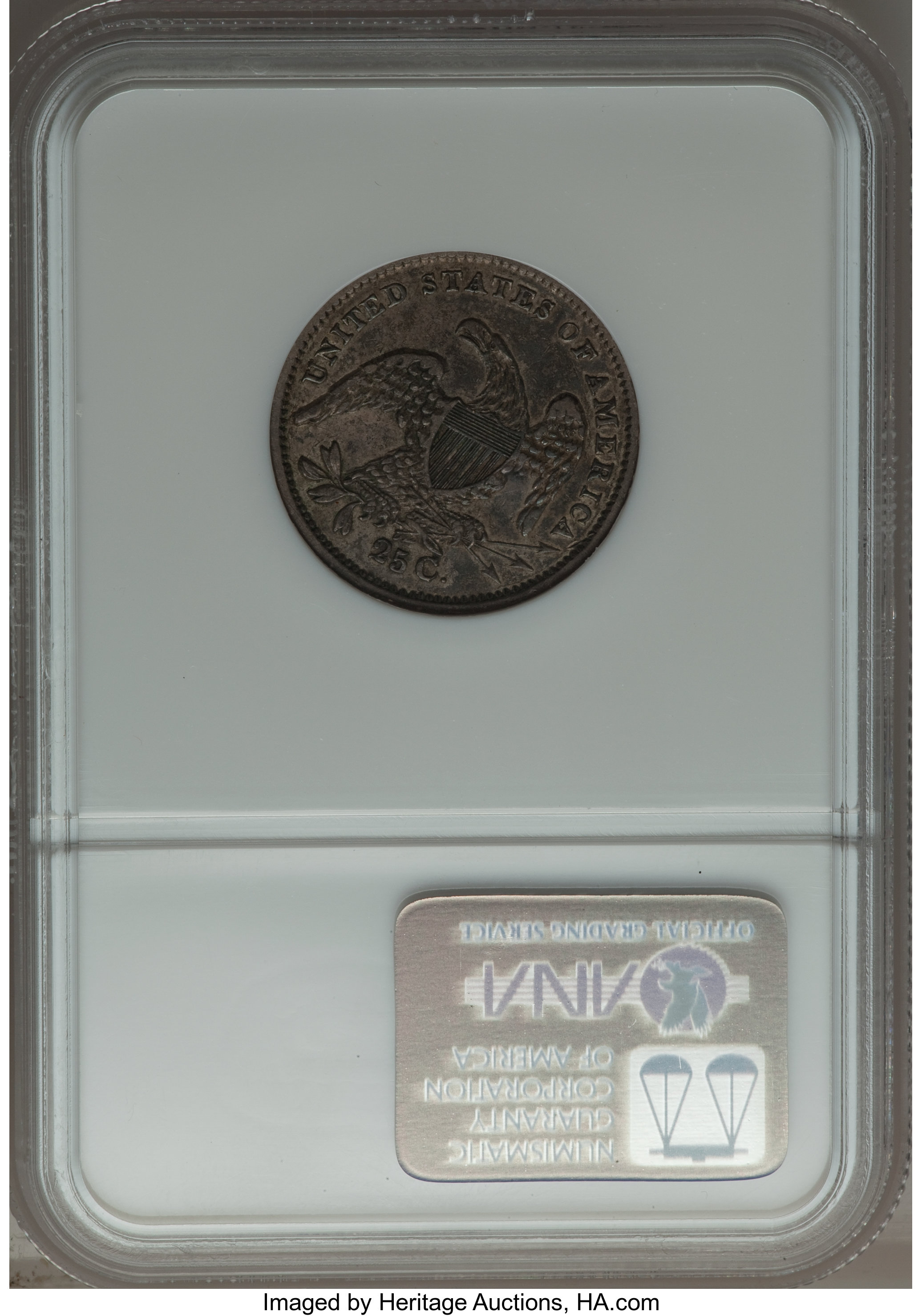 1834 25c B-2 VF20 CAC thumbnail 13