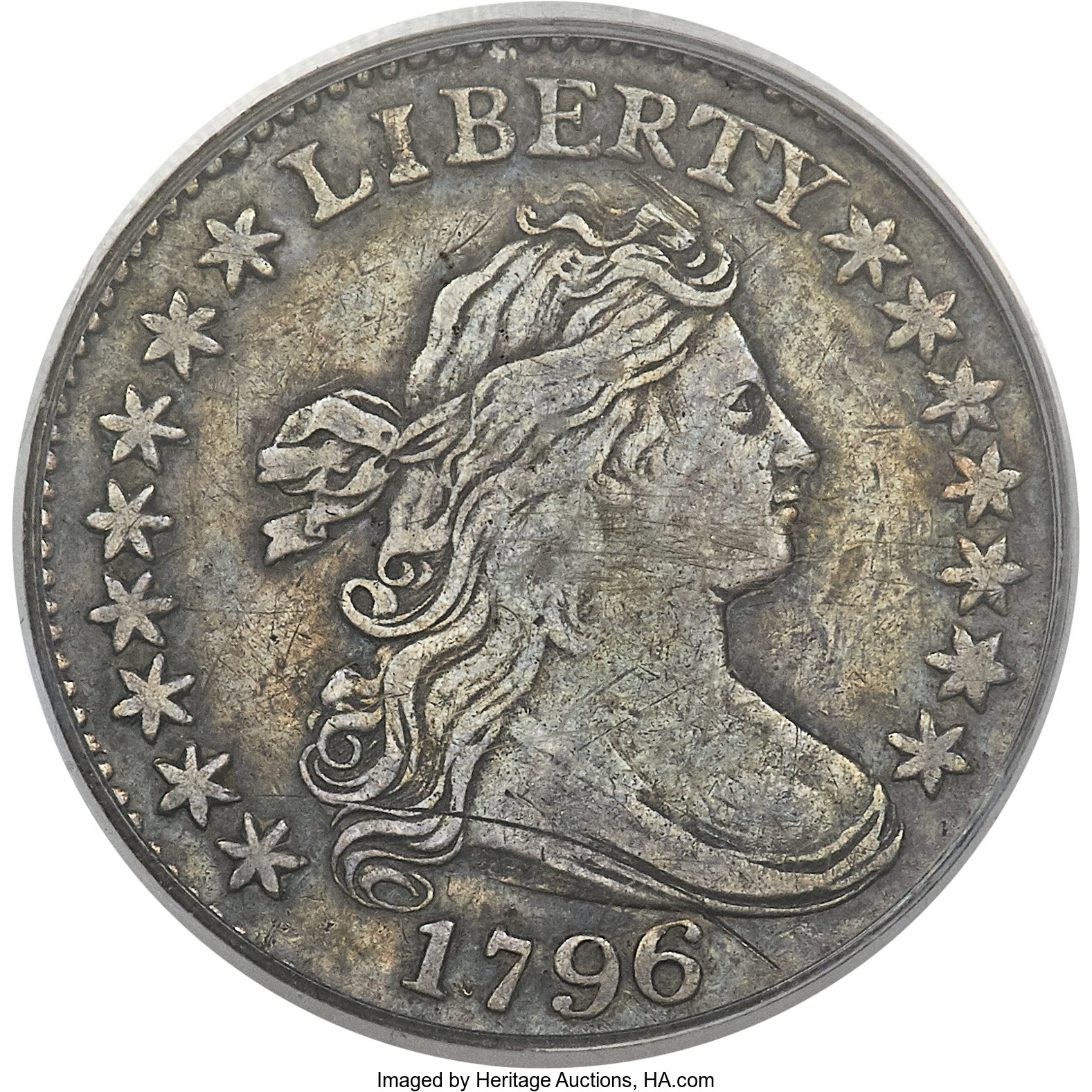 1796 10C JR-4, R.4, XF40 PCGS. ...