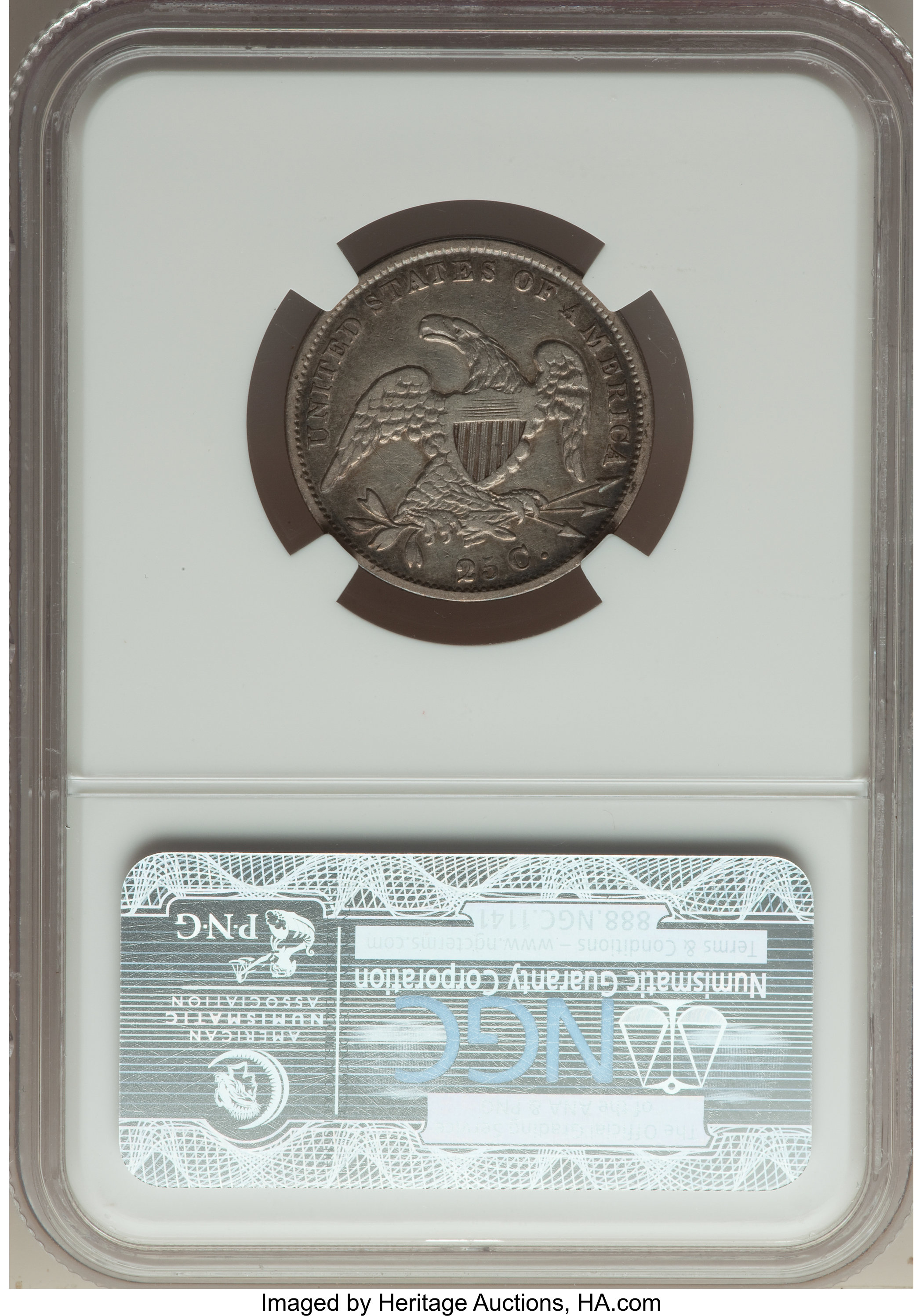 1832 25c B-1 AG2 CAC thumbnail 2