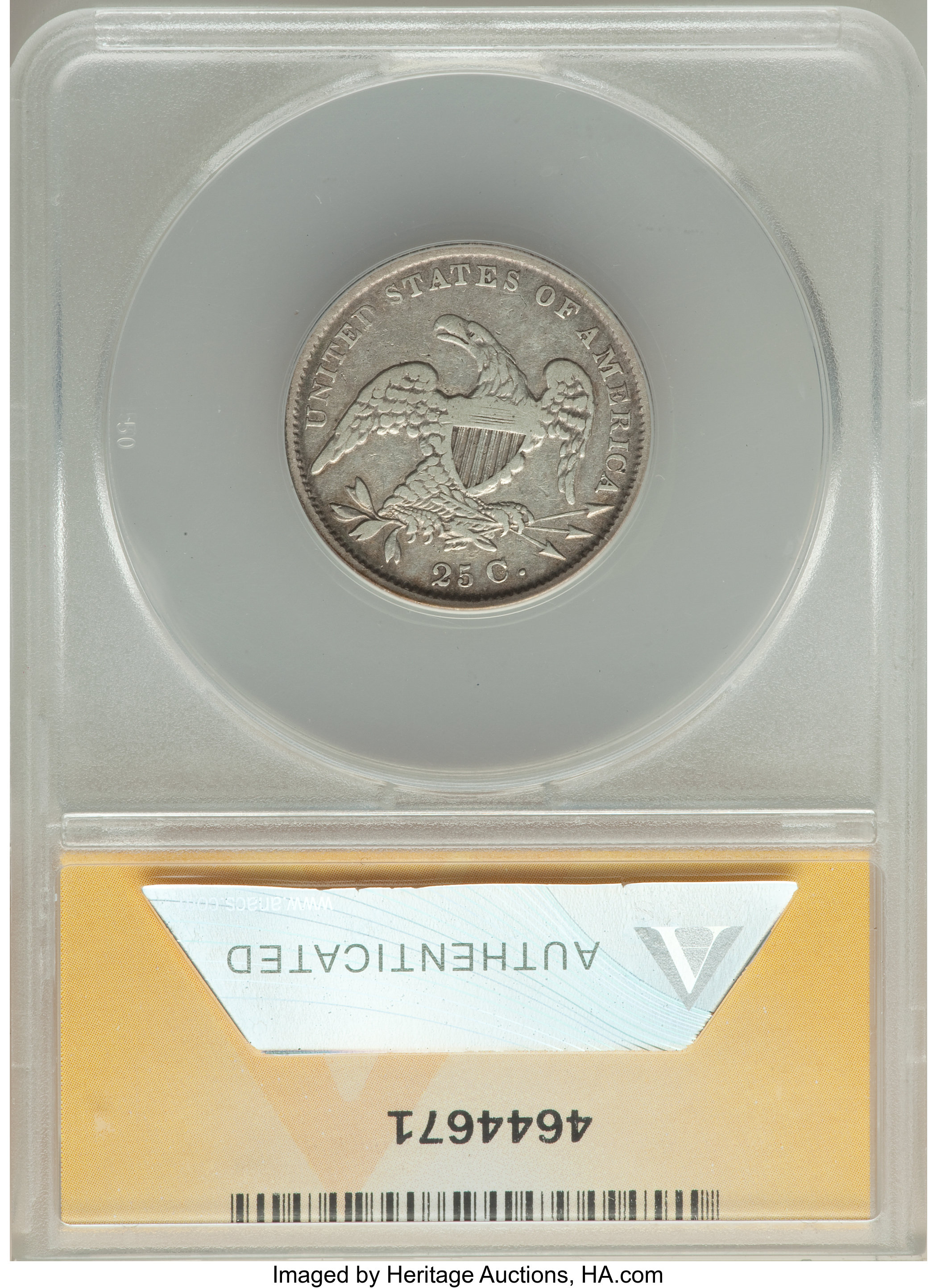 1833 25c B-1 VF20 thumbnail 2
